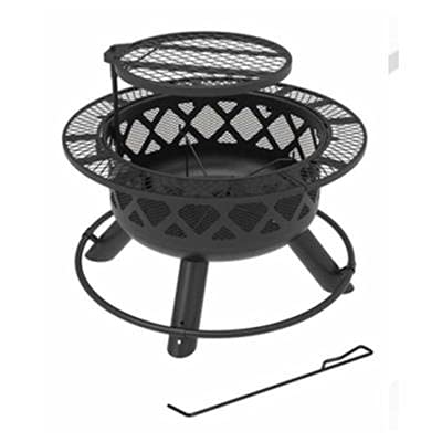 24-inch BouboboP Outdoor Grill Table with Side Tables & Grill Top - Portable BBQ Prep Cart for Patio, Backyard, and Camping Cooking