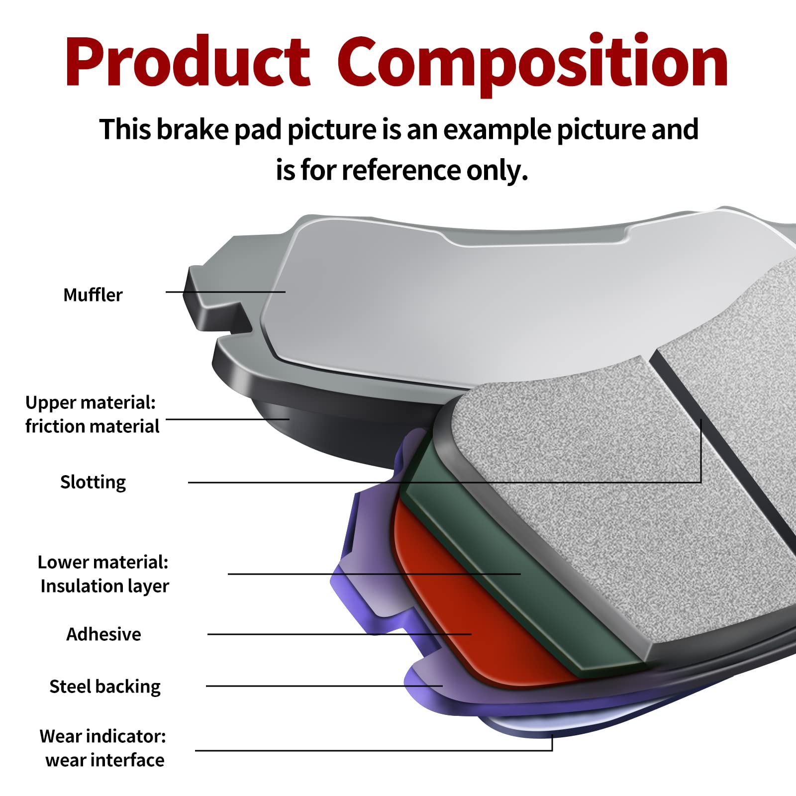 High-Performance Road Passion Brake Pads for CF MOTO CF600 Z-Force Z6-EX & CF800 Z-Force Z8 (Side x Side) 2013-2015 - Left & Right Set | Durable Friction Material, Perfect Fit | Ideal for Off-Road Adventures, Trail Riding & UTV Racing