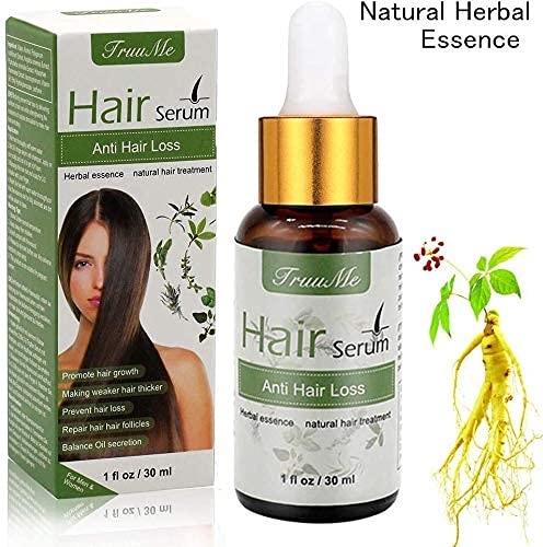 Natural Herbal Hair Regrowth Serum for Thinning Hair - Anti Hair Loss Treatment for Fast Growth & Thickening - Best for Men & Women - Use Daily for Fuller, Healthier Hair (Home & Salon Use)