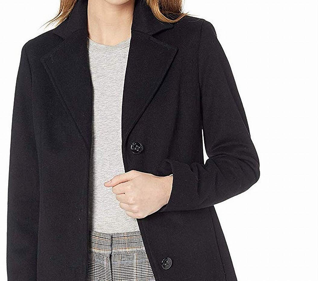 Calvin Klein Women's Classic Cashmere Wool Blend Coat - Warm Winter Trench Coat for Office, Travel & Formal Occasions