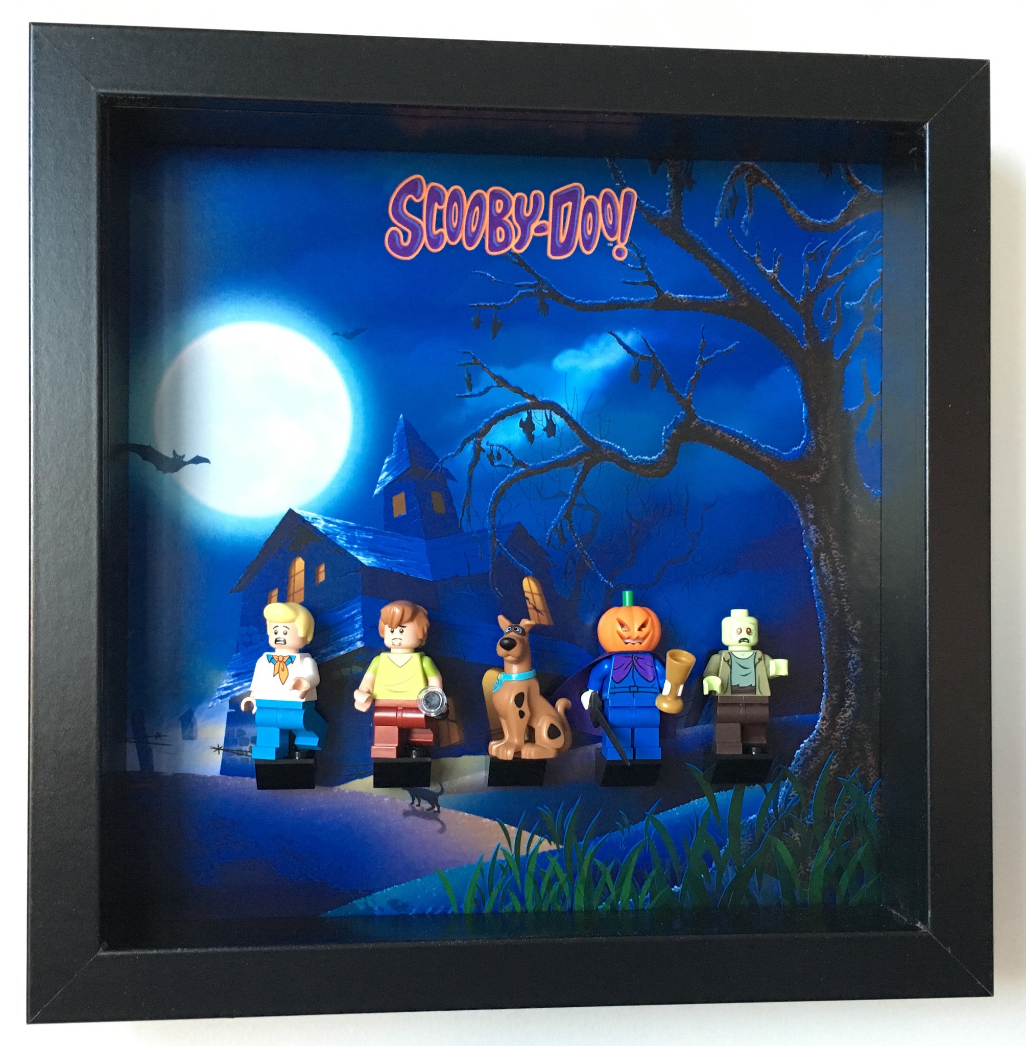 Lego® Scooby Doo Minifigure Display Frame - Collectible Minifigures Showcase for Scooby-Doo Fans - Perfect for Home Decor, Office Display & Gift for Lego Enthusiasts