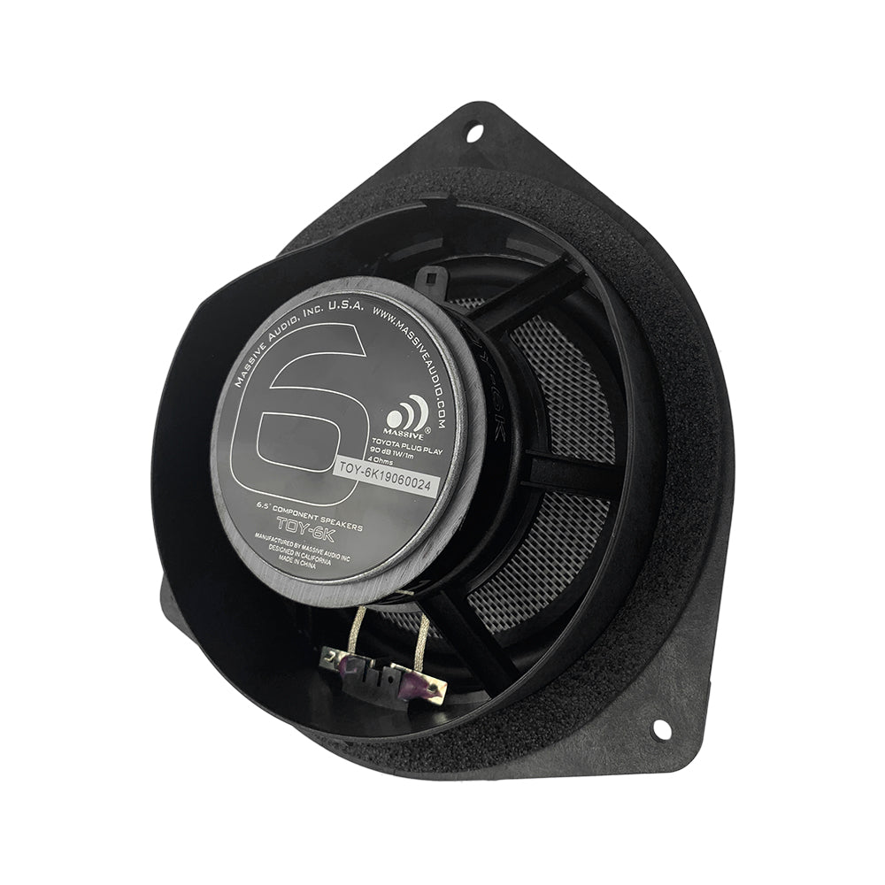 6.5 Inch Toyota OEM Speaker Upgrade Replacement - 80W RMS 160W MAX Component Car Audio Kit for Tacoma, Tundra, 4Runner | Enhanced Sound Quality for Music & Road Trips