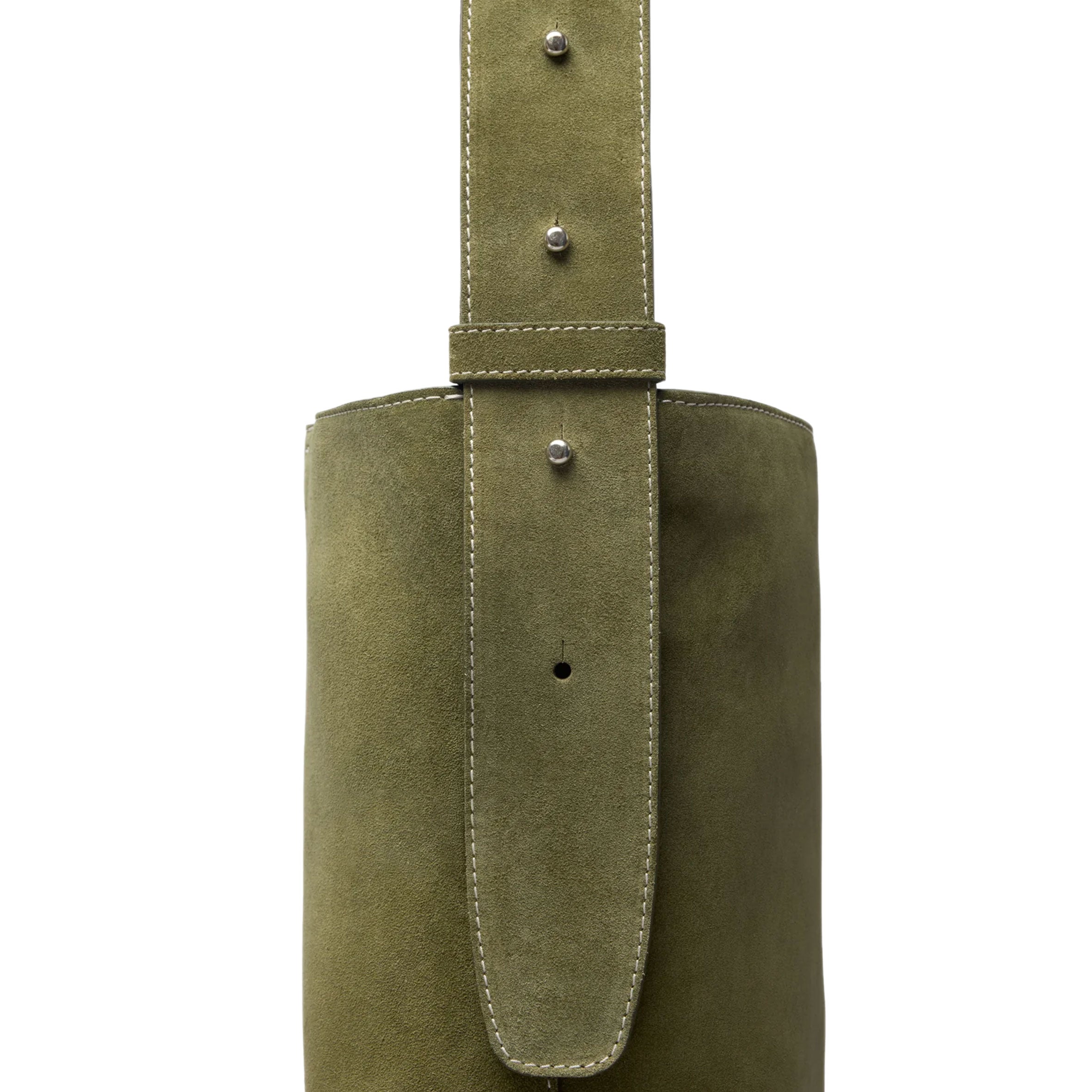 Premium Suede Norma Tote Bag in Moss Green - Stylish Women's Handbag for Work, Travel & Everyday Use