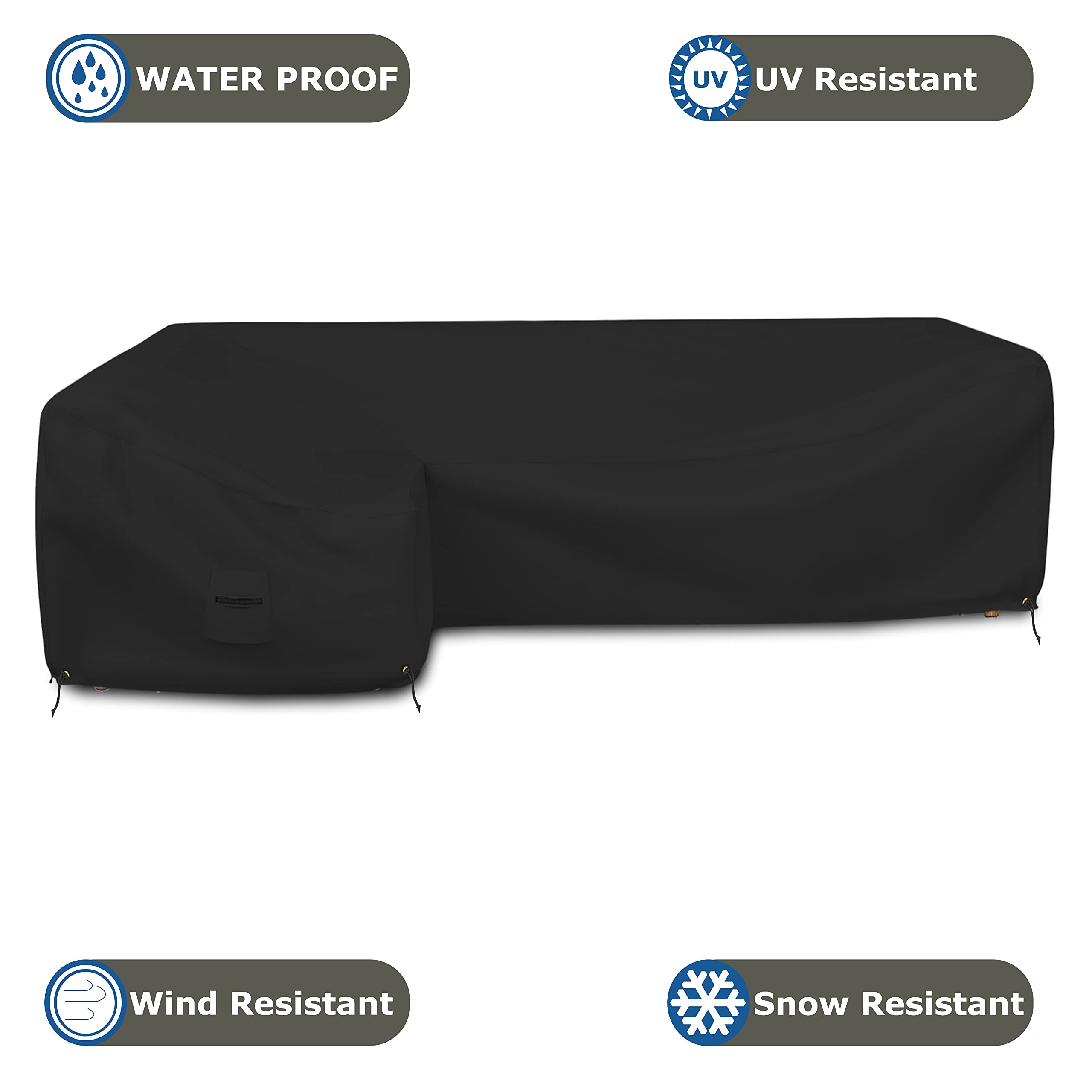 Waterproof L-Shaped Sectional Sofa Cover - 90
