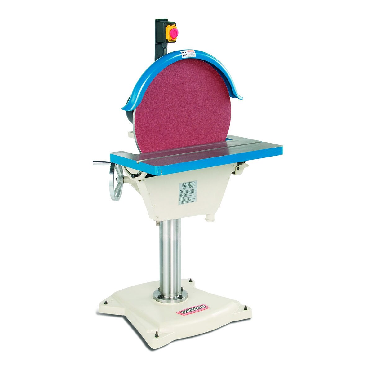 Baileigh Industrial BA9 1002708 DG 500 Disc Grinder - Heavy Duty Metal Grinding & Polishing Tool for Workshop & Fabrication