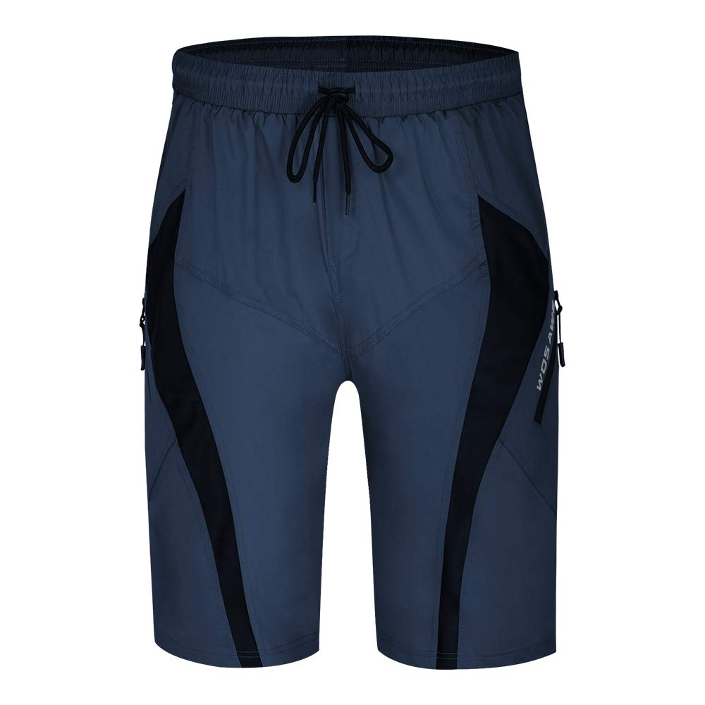 **WOSAWE Men's Cycling Shorts with Padded Liner - Mountain Bike Loose Fit Biking Shorts, Built-in Comfort Padding for Long Rides - Perfect for Road Cycling, Mountain Biking & Commuting**