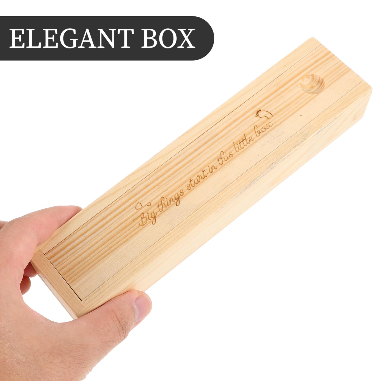 **PRETYZOOM Pregnancy Test Keepsake Box - DIY Wooden Memory Box for Pregnancy Announcement - Gift for Grandparents, Dad & Husband - Gender Reveal & Baby Shower Keepsake**    *(Use for: Surprise pregnancy reveals, sentimental baby shower gifts, gender announcement keepsakes, and family memory preservation.)*