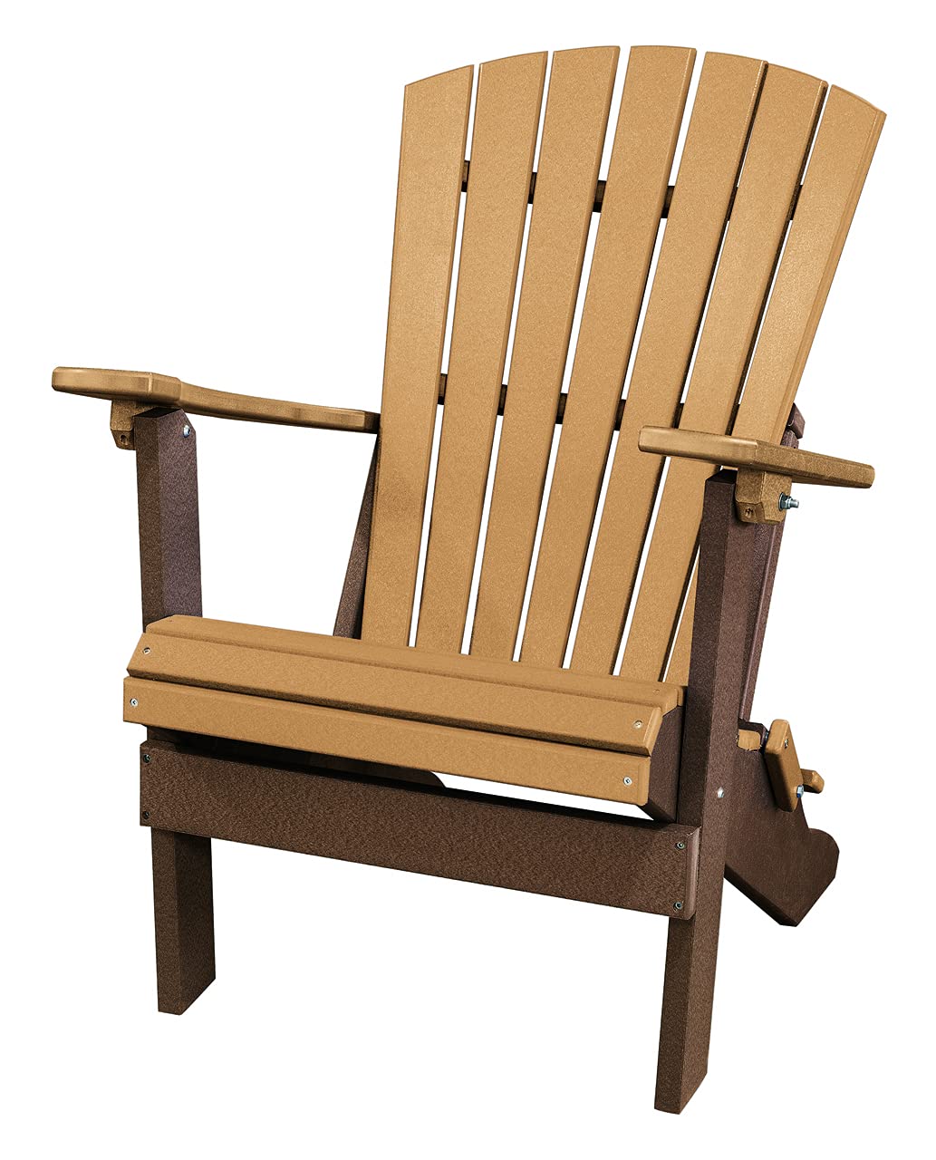 Premium Cedar Folding Adirondack Chair - OS Home & Office 519CTB, One Size, Tudor Brown - Perfect for Patio, Garden, Poolside & Outdoor Relaxation