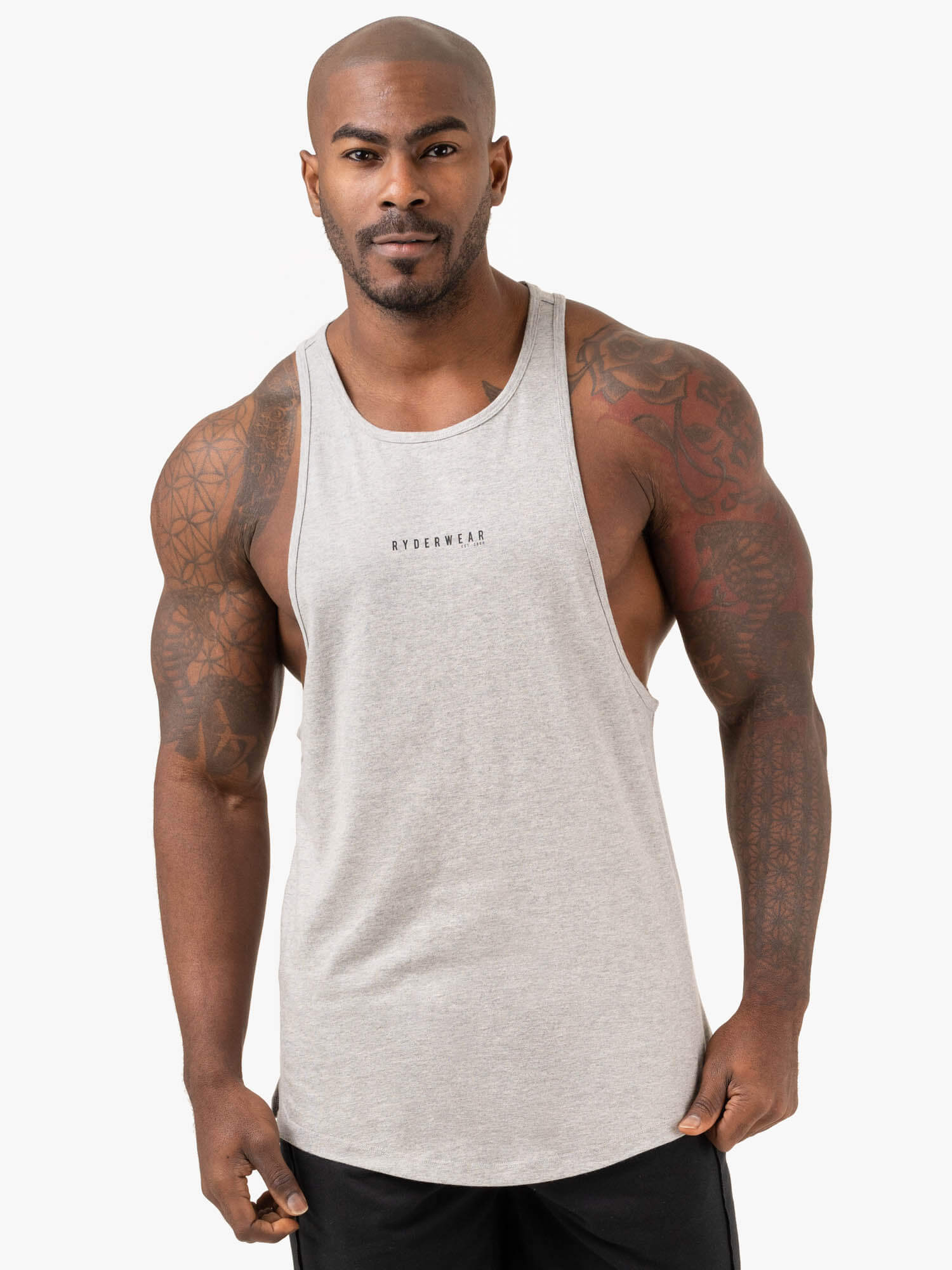 Pursuit Baller Tank Top - Light Grey Marl | Women's Athletic Workout Shirt for Yoga, Running & Gym