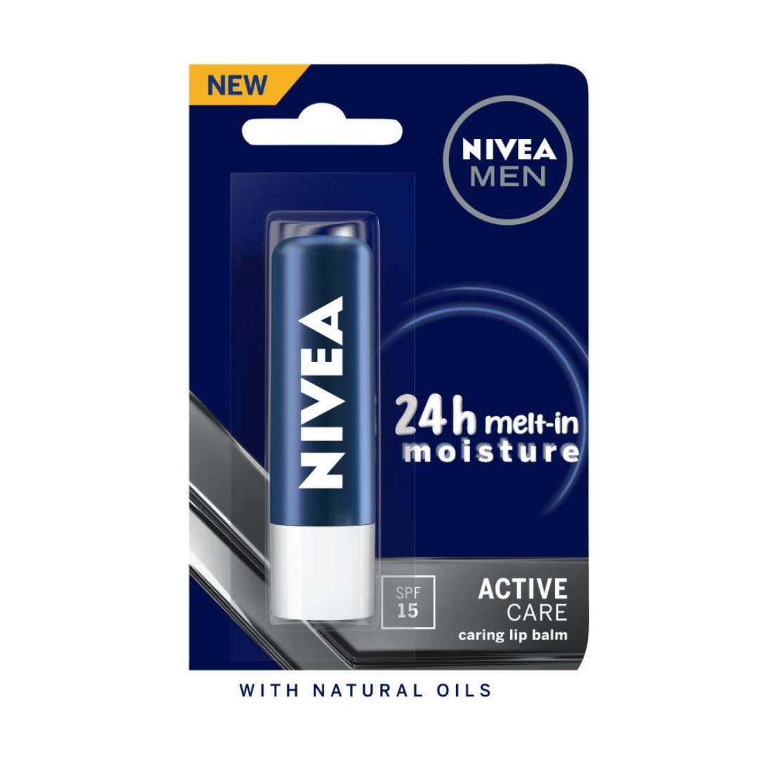 Nivea Men & Women Unscented Deodorant Roll-On for Smooth Skin - 50ml with Whitening Effect | Active Care Lip Balm SPF 15 - 4.8g (Pack of 1) | Daily Personal Care for Freshness & Sun Protection