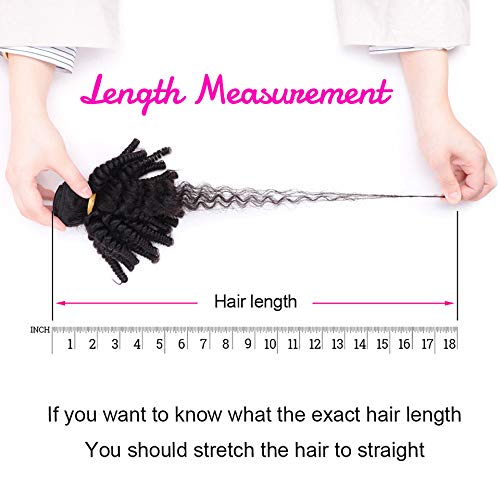 VIOLET Brazilian Virgin Human Hair Extensions - 3 Bundles 12 Inch Unprocessed Funmi Curly Weave (Natural Black) | Afro Kinky Curly Hair for Weft Extensions & Protective Styling