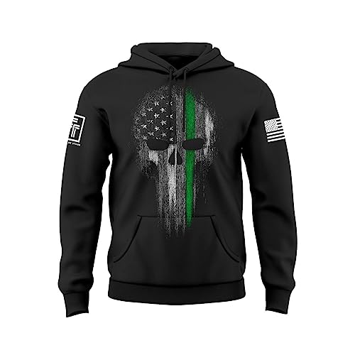Green Line - Black Hoodie