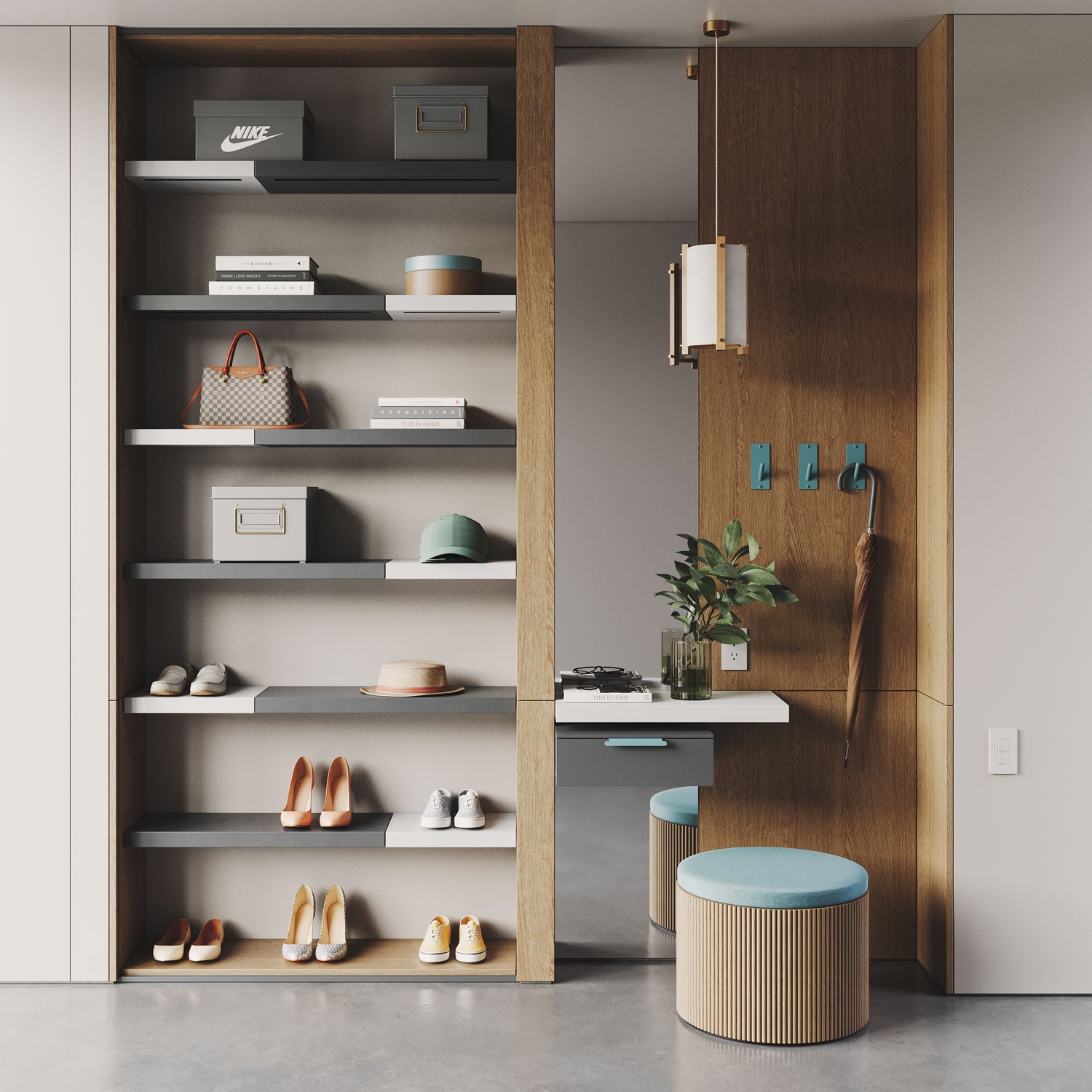 Aksel LED Floating Shelf with Built-in Lighting - Modern Wall Shelf for Living Room, Bedroom, or Kitchen Decor - Perfect for Displaying Books, Plants, and Home Decor Items