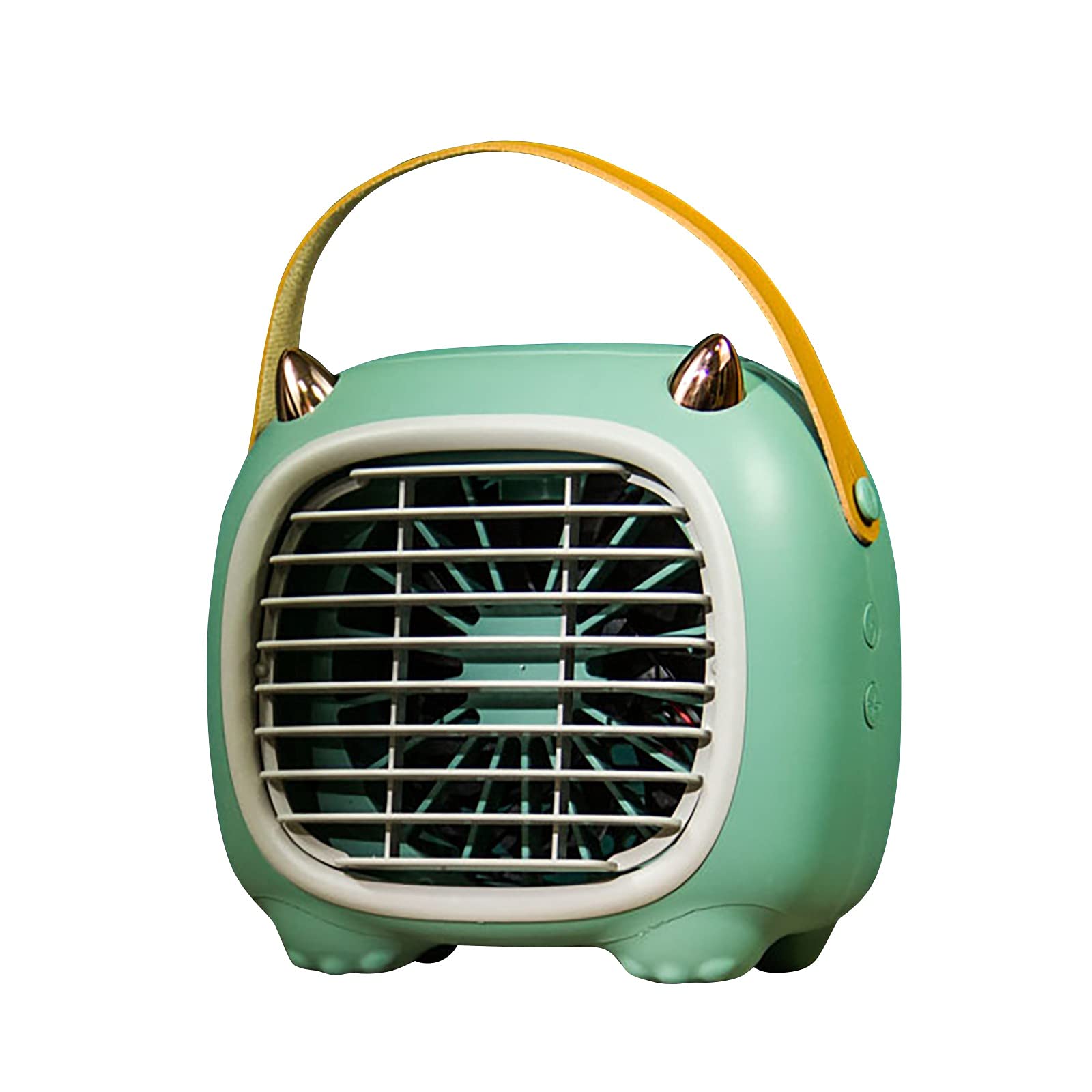 Portable Desk Air Cooler - Personal Mini Air Conditioner Fan with USB Charging, Misting & Humidifier Function - Quiet Office Cooler for Home & Workspace (Green) | Perfect for Desks, Bedrooms & Small Spaces