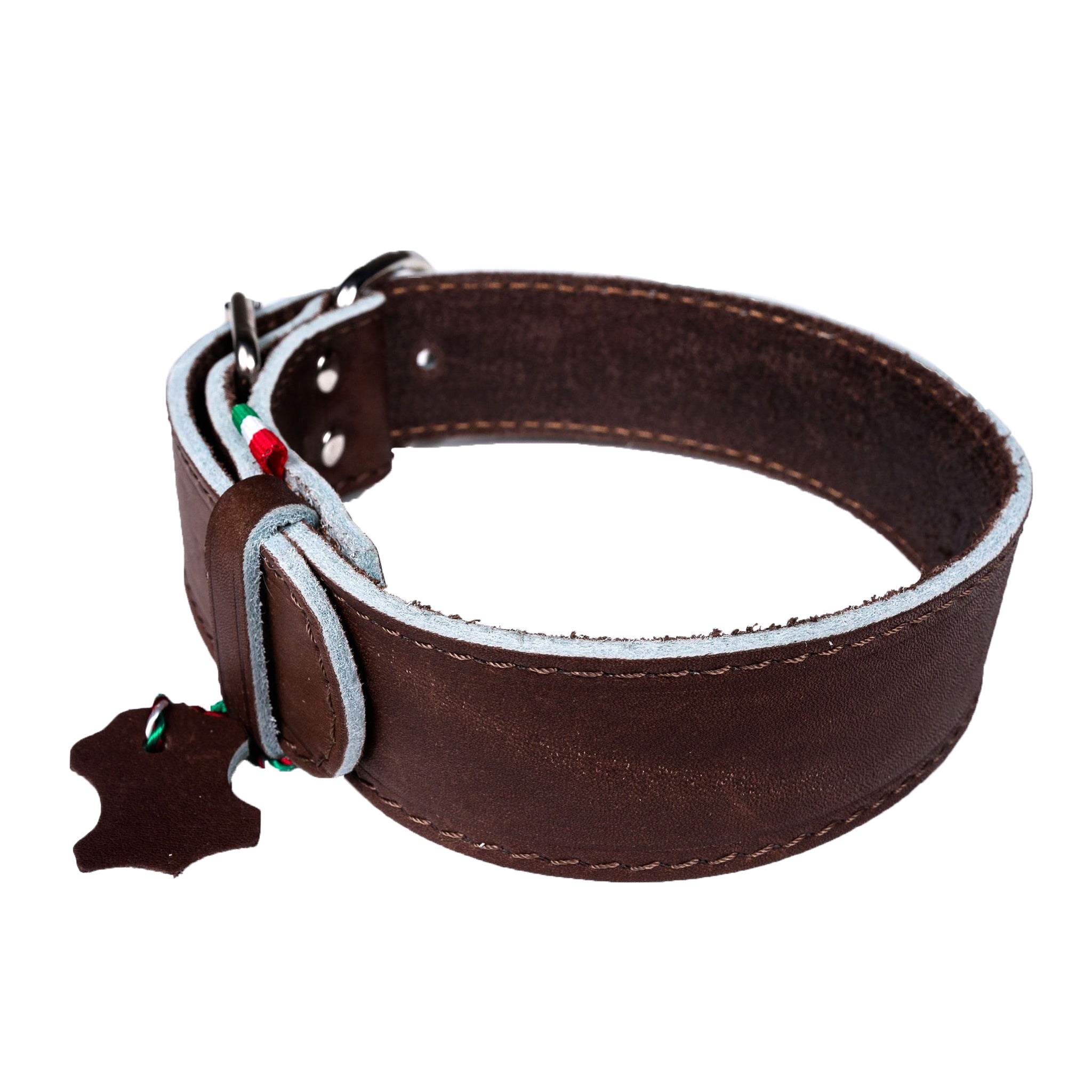 Premium European Buffalo Leather Dog Collar - 1.5