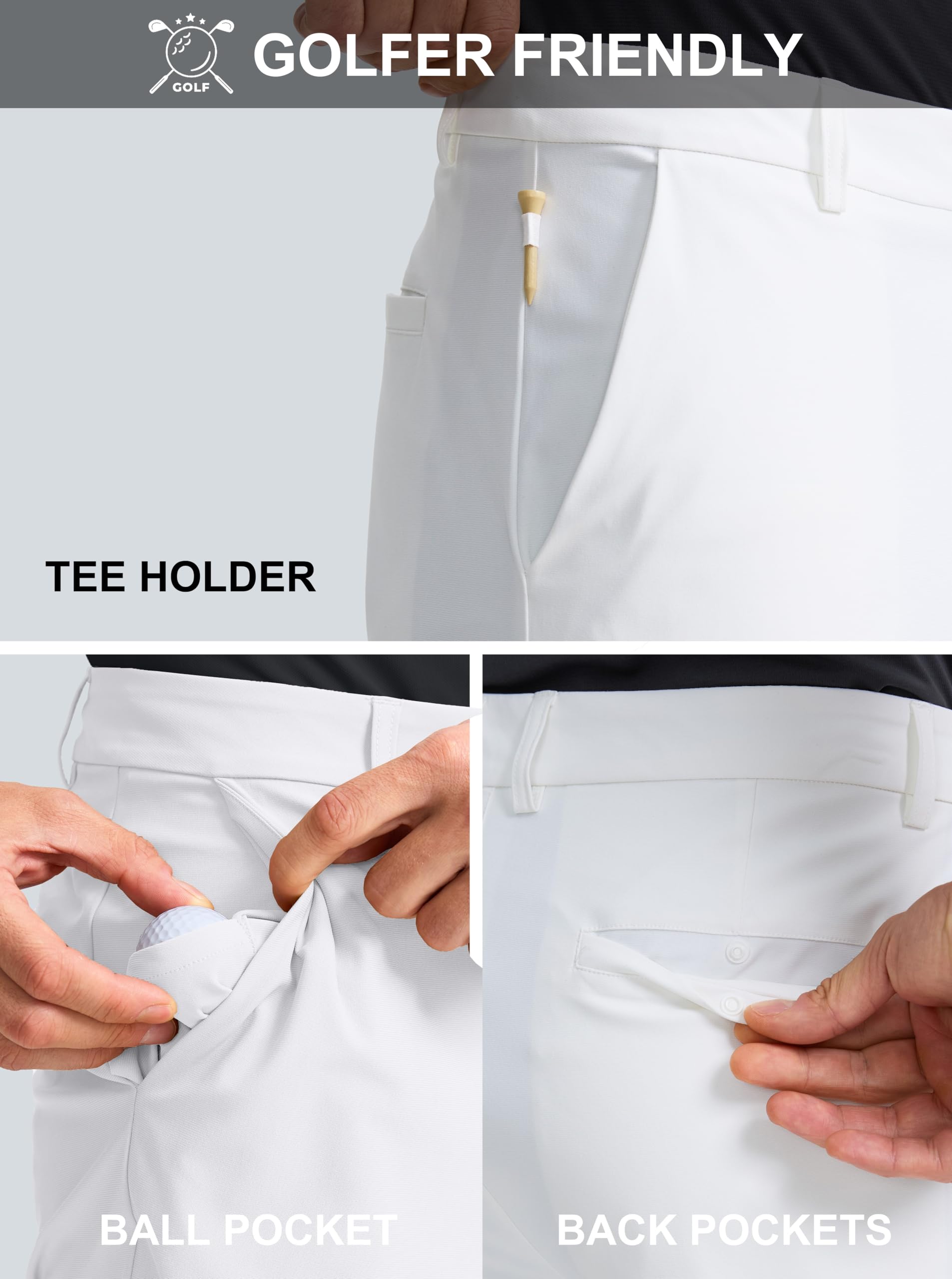 Obla Men's Stretch Golf Shorts 7