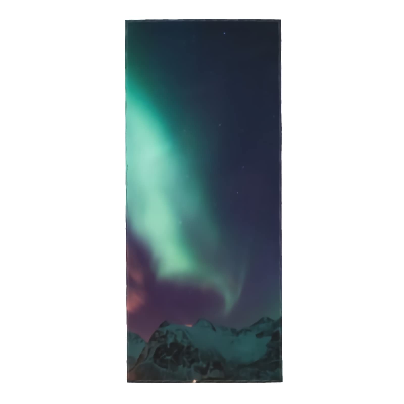 Northern Lights in Norway Print Hand Towel - Ultra Soft & Highly Absorbent Bathroom Towel for Guest Bath, Spa & Luxury Home Decor