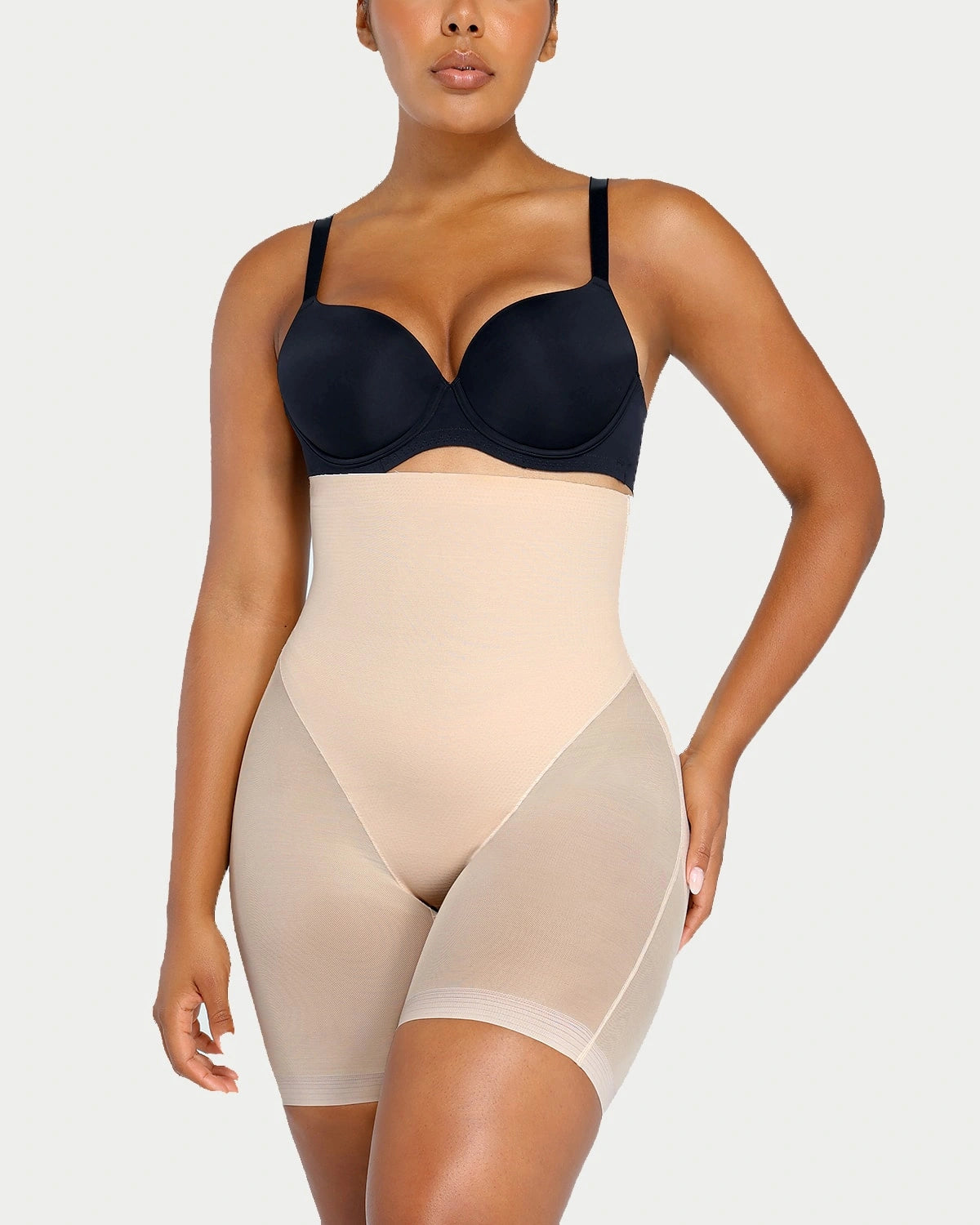 AirSlim® Mesh Smooth Butt Lifting Shorts for Women - High Waist Tummy Control Shapewear - Comfortable & Breathable for Workout, Yoga & Everyday Wear