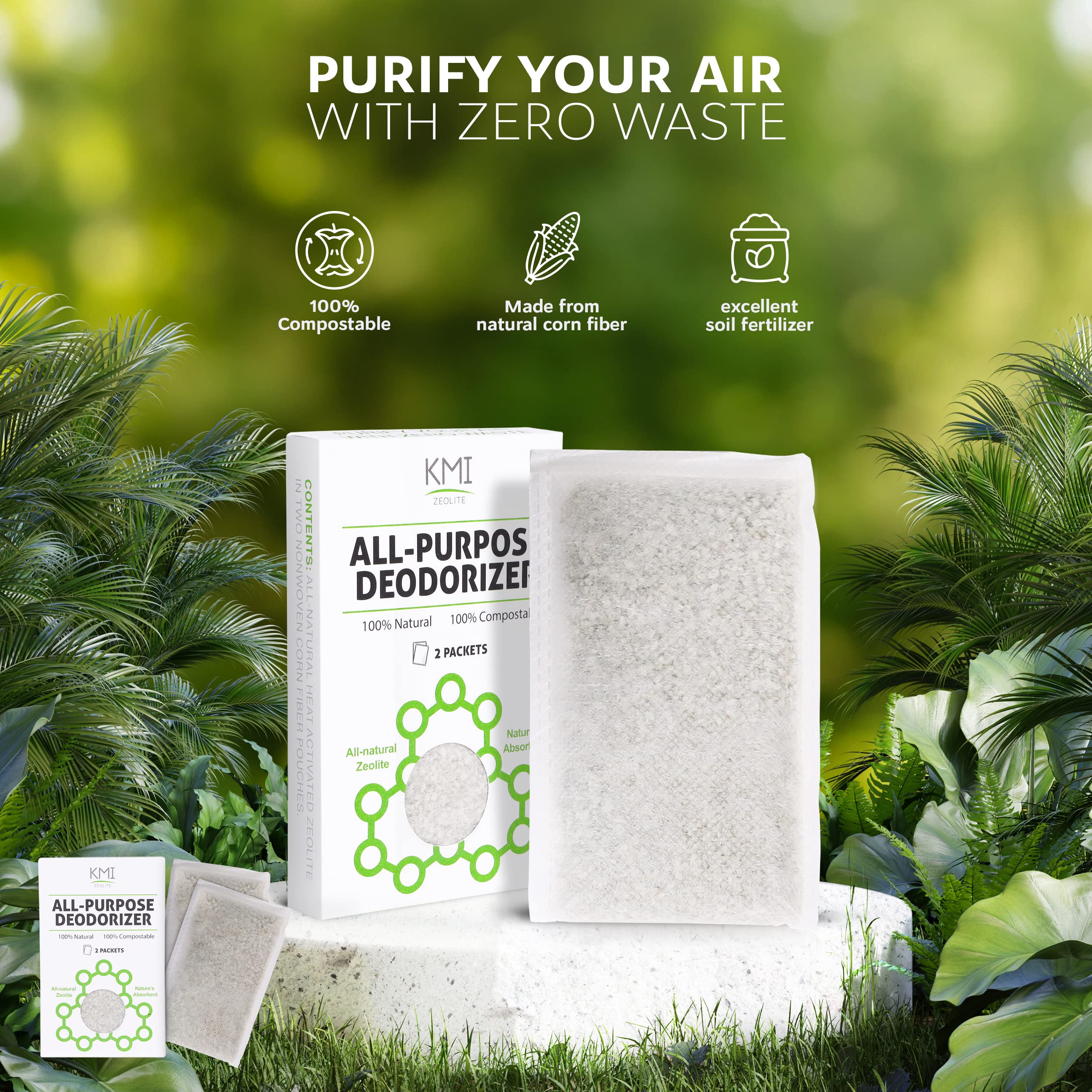 Natural Odor Eliminator Bags - Absorb & Neutralize Bad Smells in Refrigerators, Gym Bags, Shoes & Closets | Eco-Friendly Air Freshener for Home, Car & Pet Areas | Long-Lasting Deodorizer for Fresh Spaces