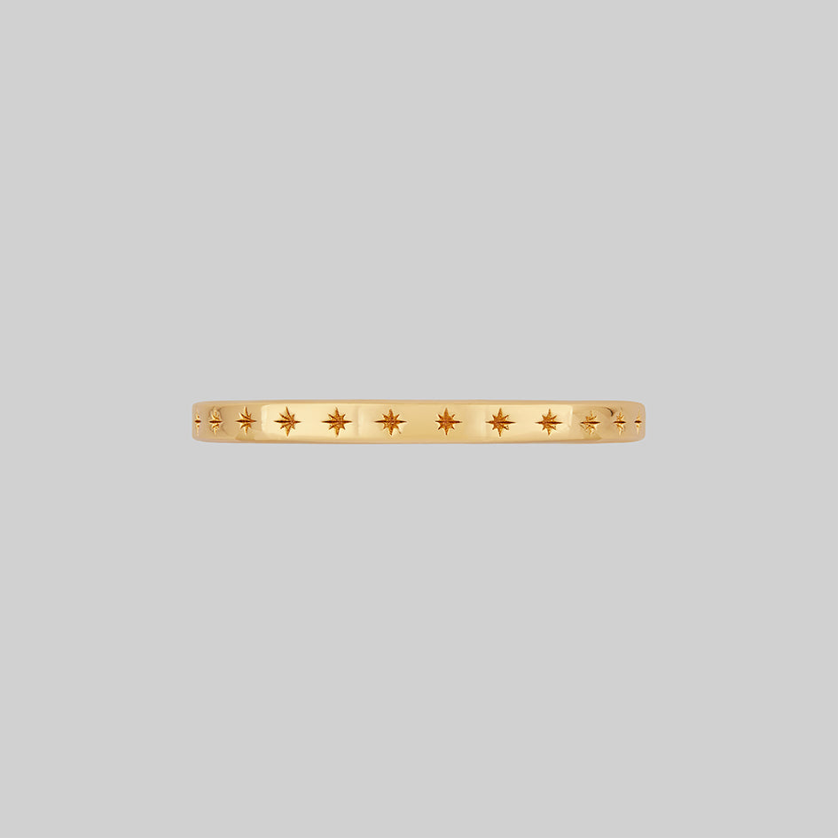 DAYS DELIGHT Delicate Star Stacking Ring - 14K Gold Plated Dainty Stackable Rings for Women - Perfect for Layering, Everyday Wear & Special Occasions