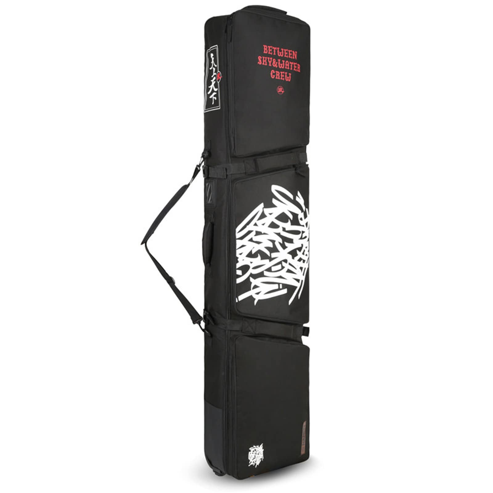 Padded Snowboard Bag with Wheels - Single & Double Board Ski Travel Bag for Men & Women | Durable Roller Ski Bag for Airplane, Road Trips & Snowboarding Adventures