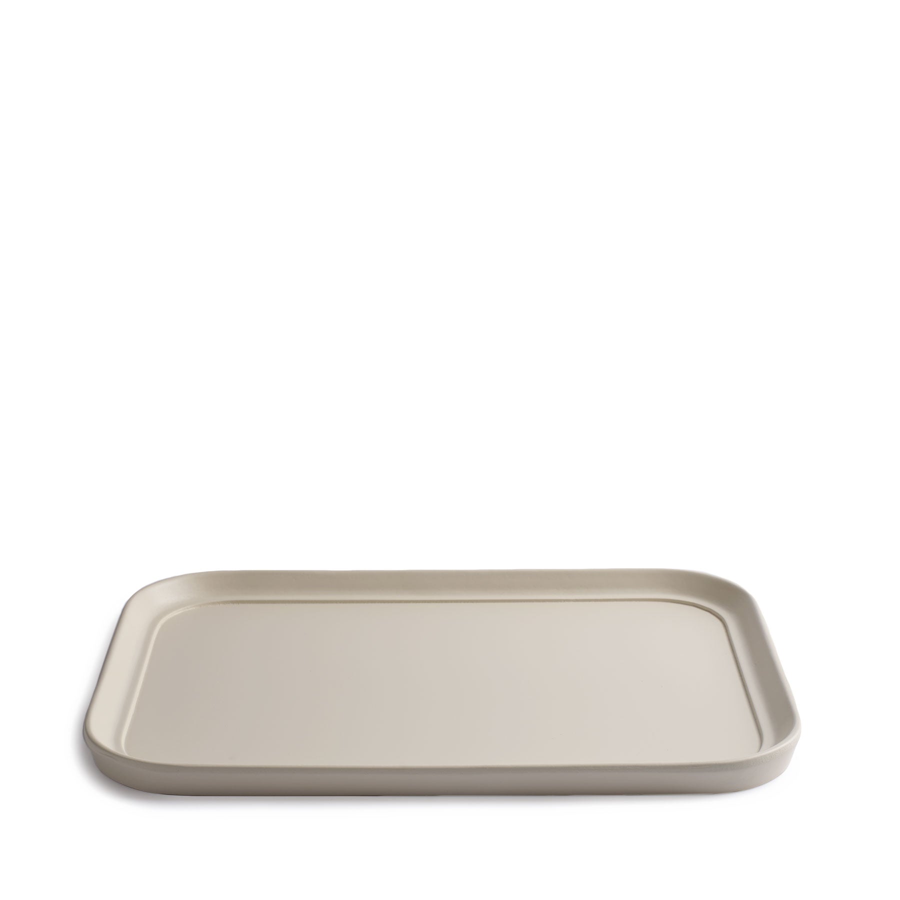 Large Bernice Tray in Almond - Elegant Serving Tray for Dining, Entertaining & Home Decor | Perfect for Coffee Table, Kitchen & Party Serving