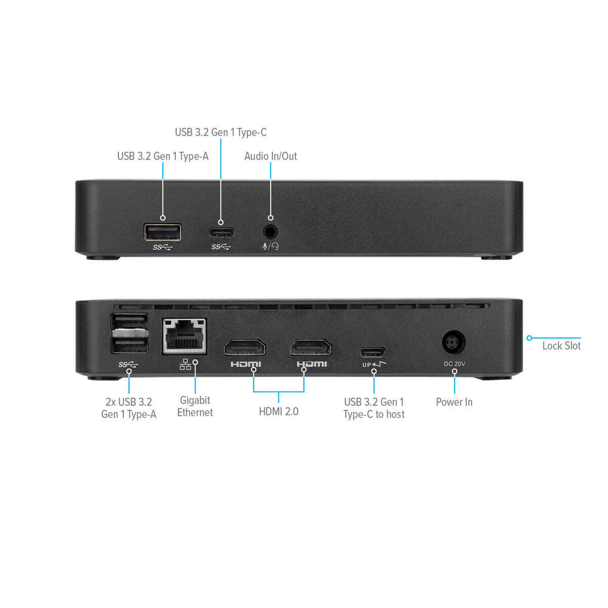 Universal USB C DV4K Docking Station with 65W Power Delivery - 4K HDMI, USB 3.0 Ports, Ethernet - Perfect for Home Office, Gaming & Video Conferencing