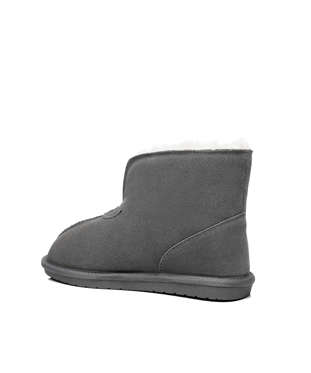 Men's Hushly UGG Slippers - Cozy Sheepskin Indoor/Outdoor House Shoes for Winter Comfort - Perfect for Home, Office & Travel