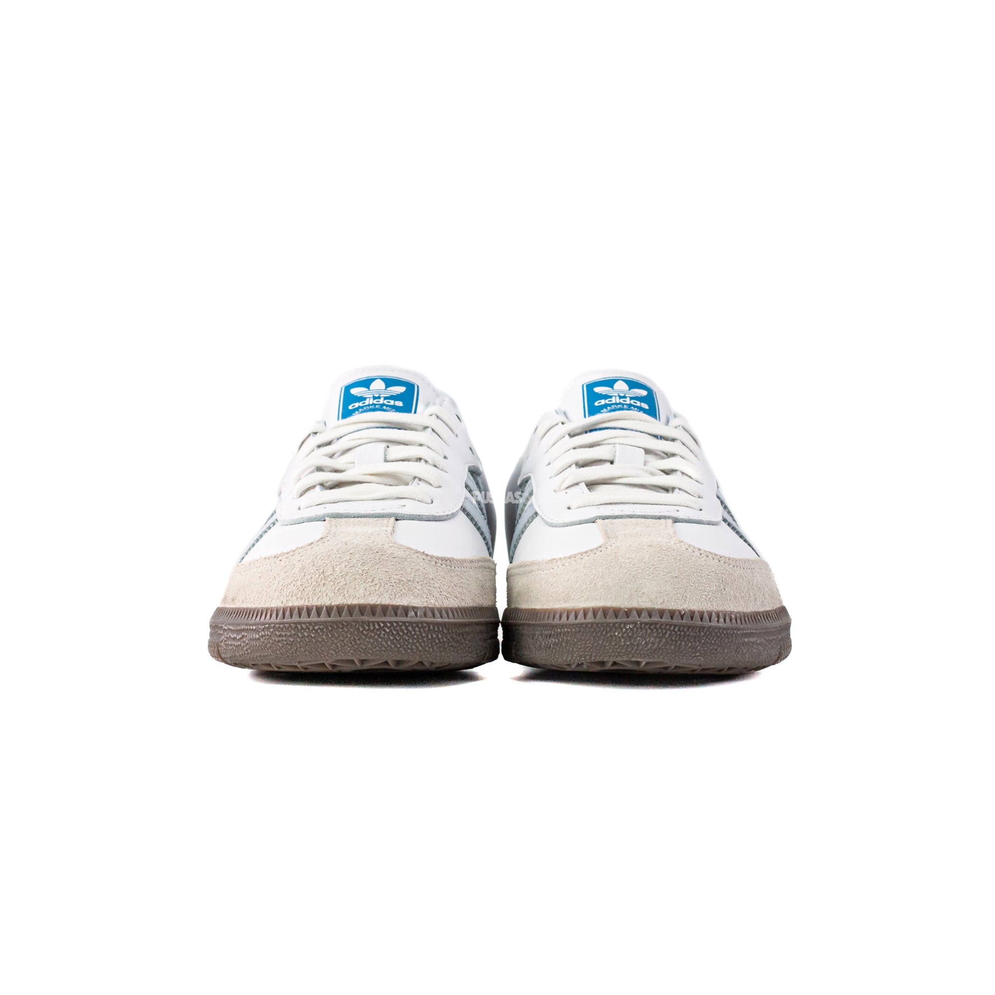 Adidas Samba OG Sneakers White Halo Blue 2023 - Classic Comfortable Casual Shoes for Men & Women - Perfect for Streetwear, Gym, and Everyday Wear