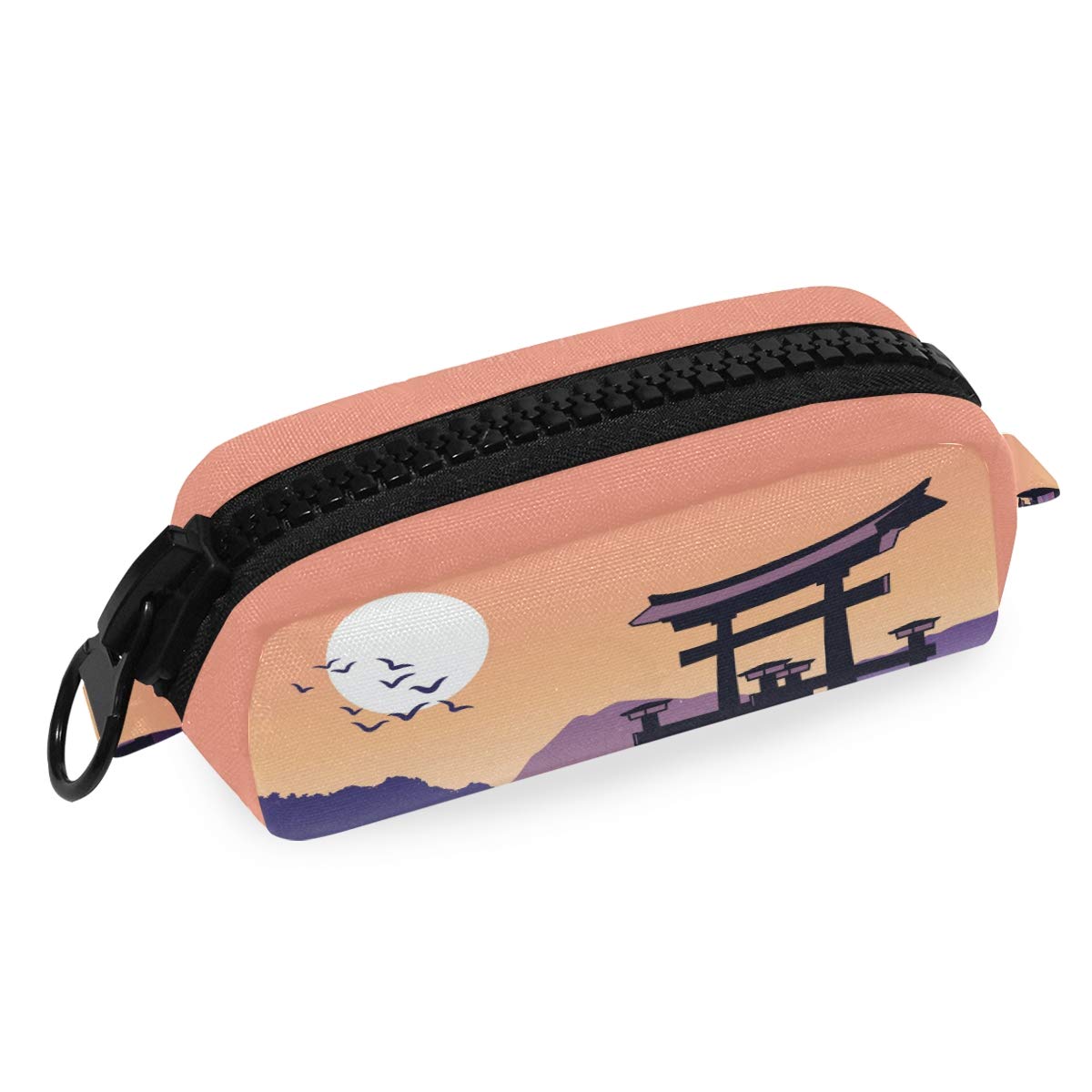 FengJu Large Capacity Pencil Case & Makeup Organizer - Zippered Cosmetic Pouch for School, Office & Travel - Perfect for Teens, Artists & Japanese Stationery Lovers