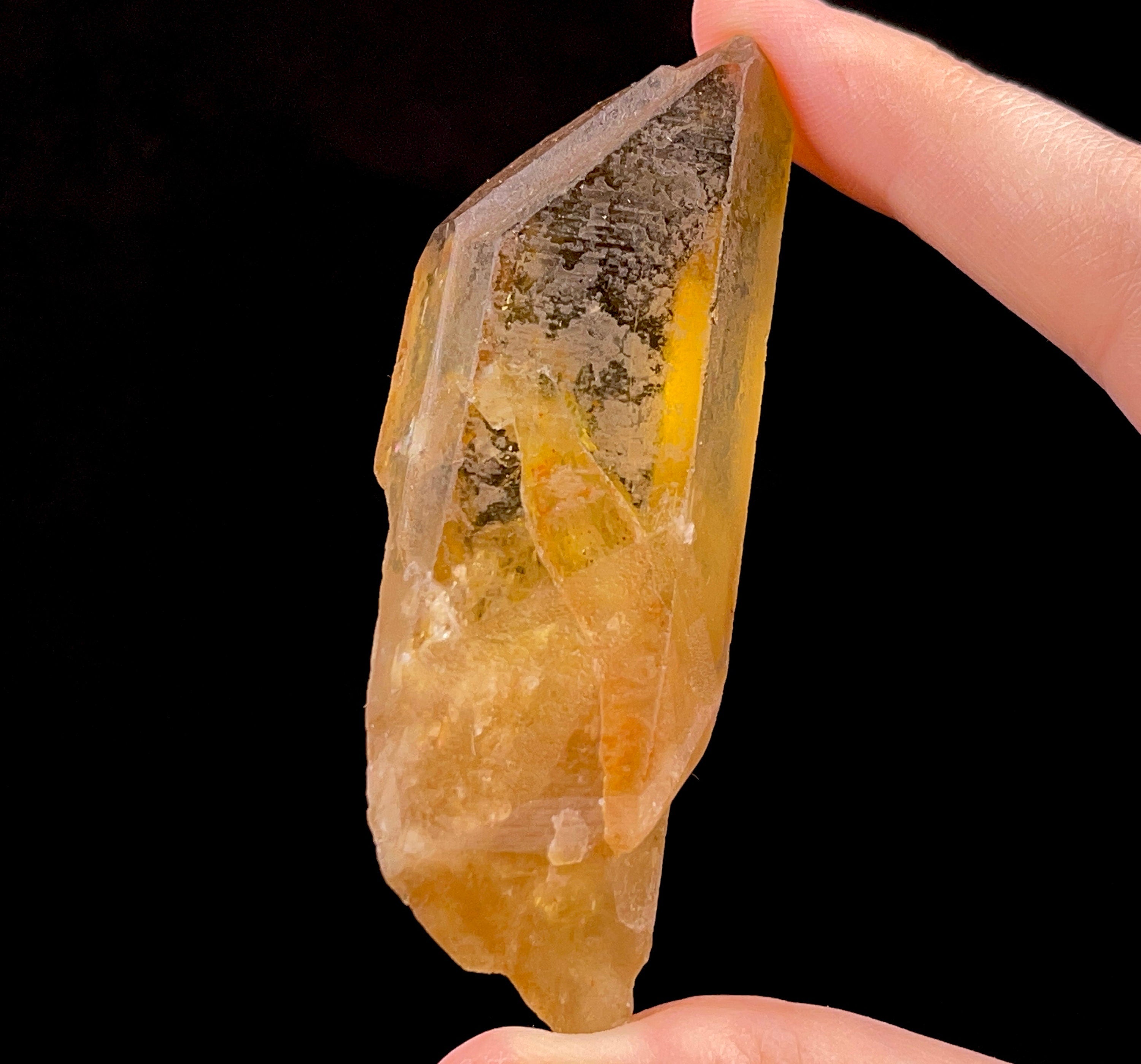 Natural Citrine Raw Crystal Point - November Birthstone, Healing Stone, Home & Office Decor, Feng Shui, Meditation & Energy Healing - Perfect for Gifts, Jewelry Making & Spiritual Practices