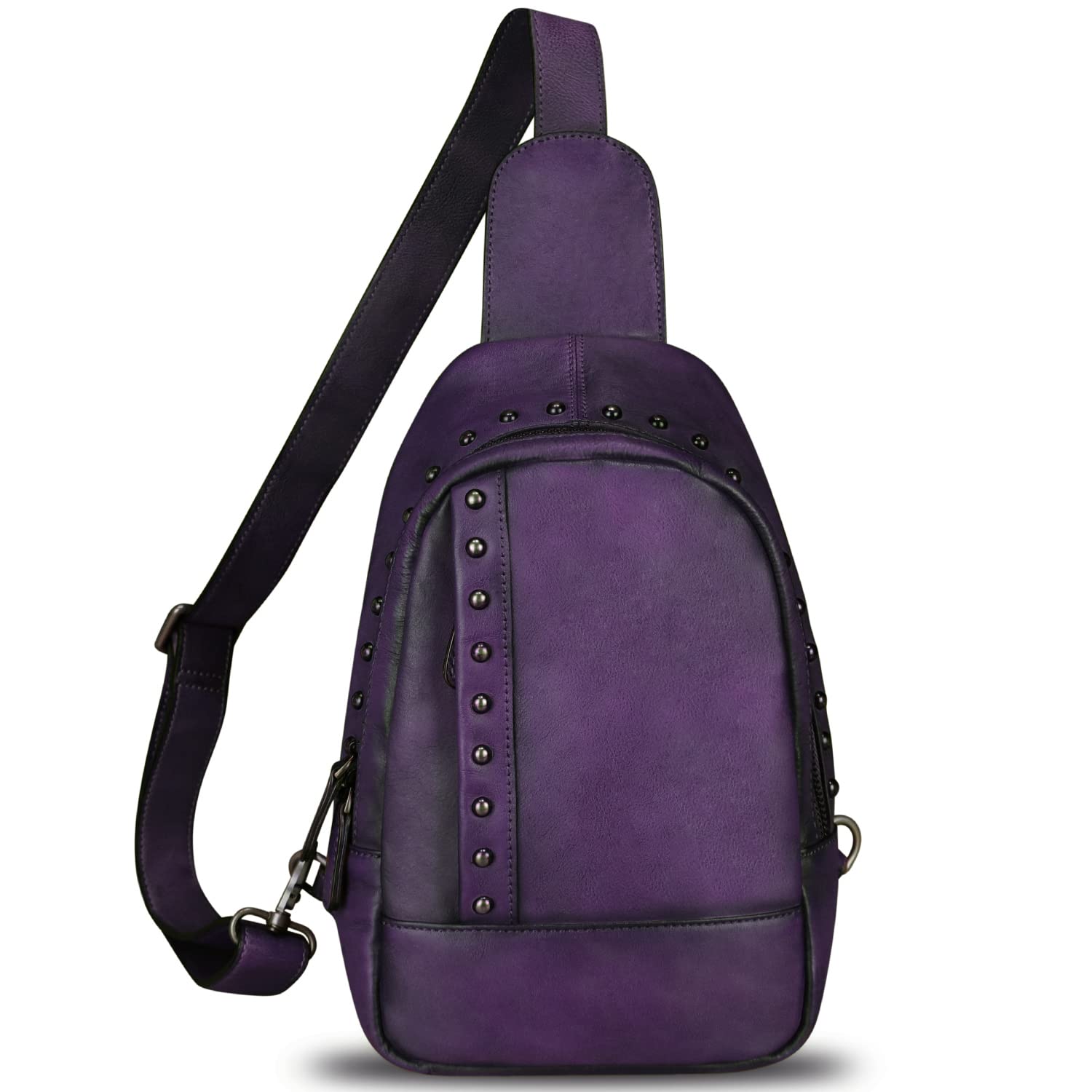 Genuine Leather Sling Bag for Women - Vintage Handmade Crossbody Purse & Shoulder Backpack - Perfect for Hiking, Travel, and Casual Everyday Use