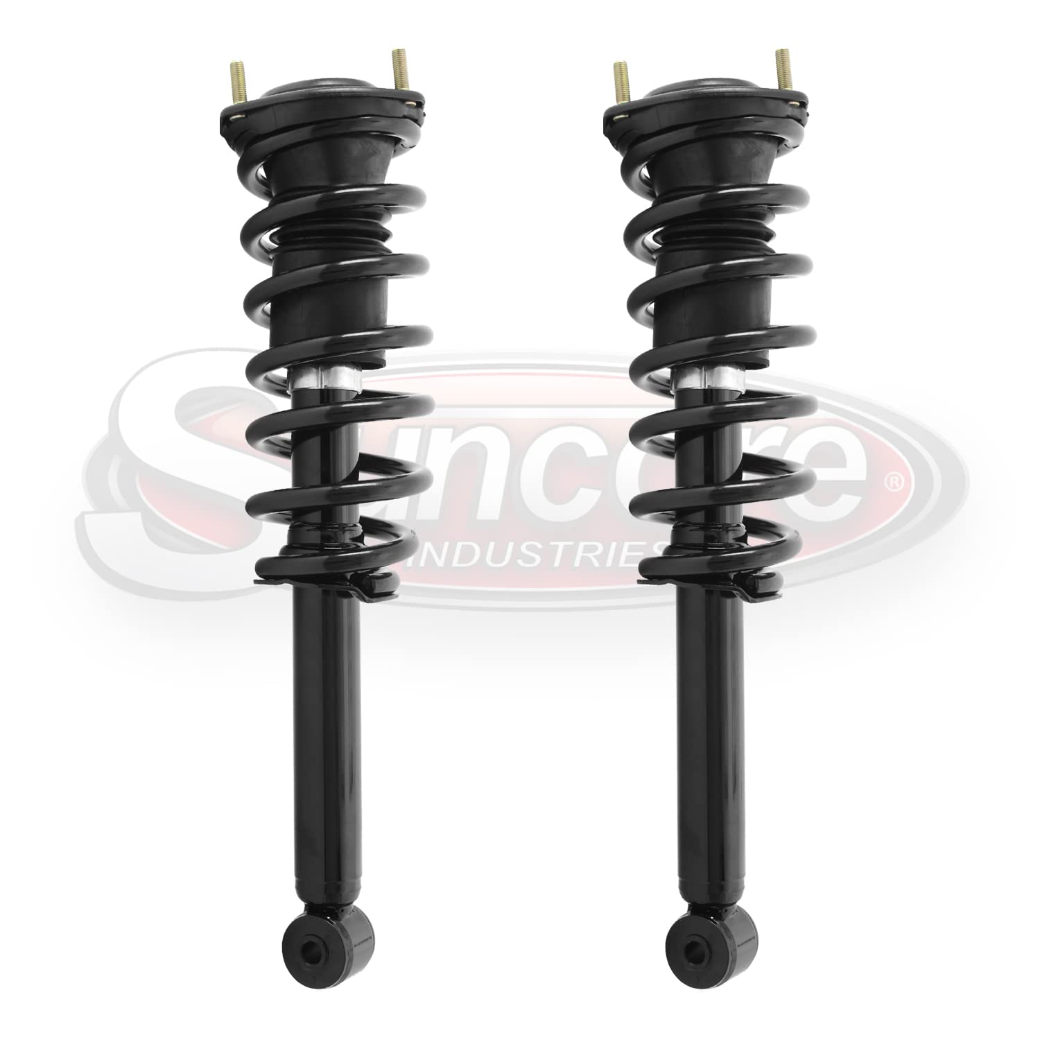 SUNCORE Air Suspension Conversion Kit with Front Coil Over Struts - Complete Air Ride System for Cars, Trucks & SUVs - Perfect for Performance Upgrades & Custom Lowrider Builds