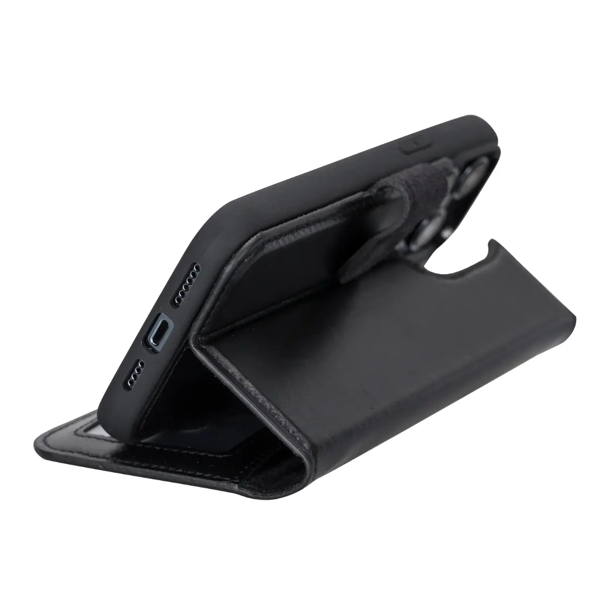 Premium Black Leather Wallet Case for iPhone 14 Pro Max - RFID Blocking, Card Slots & Kickstand - Perfect for Daily Use, Travel & Business (Compatible with iPhone 14 Pro Max)