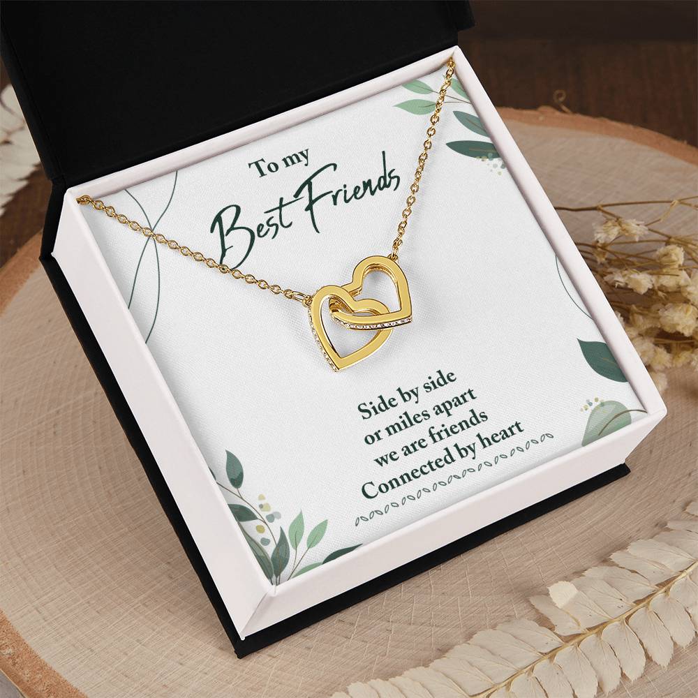 Best Friend Gifts - Long Distance Friendship Gifts for Her/Him - Heart Connection Keepsake - Perfect for Birthday, Anniversary & Miss You Moments