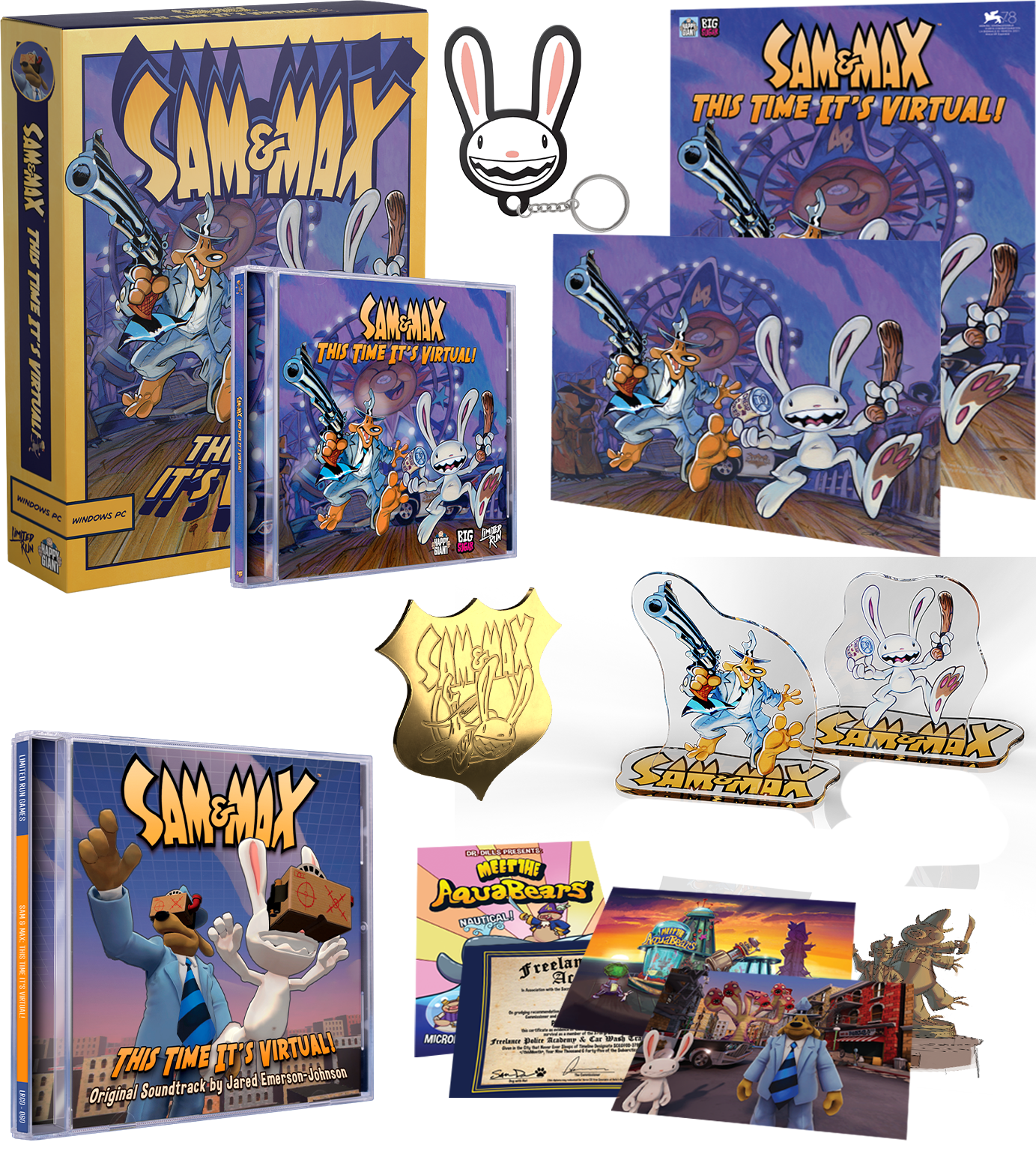 Sam & Max: This Time It's Virtual! Collector’s Edition PC VR Game - Virtual Reality Adventure for PC - Perfect for Comedy Fans & VR Enthusiasts