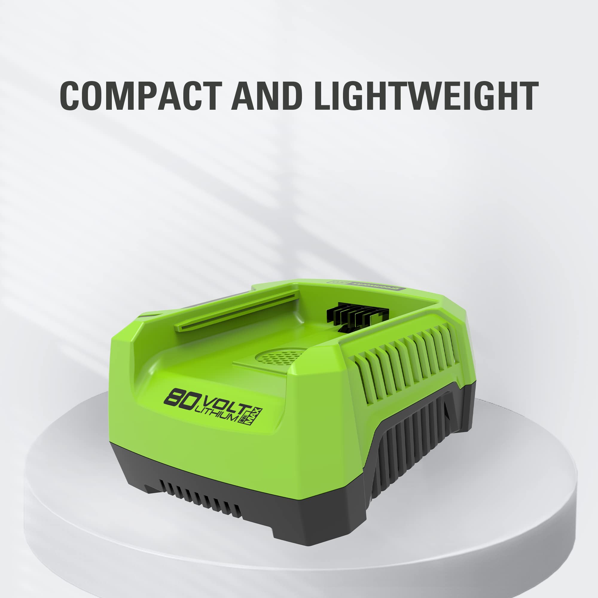 80V 4.0A Fast Battery Charger for Cordless Power Tools - Compatible with Lawn Mowers, String Trimmers & Leaf Blowers | Quick Charge & Durable Design