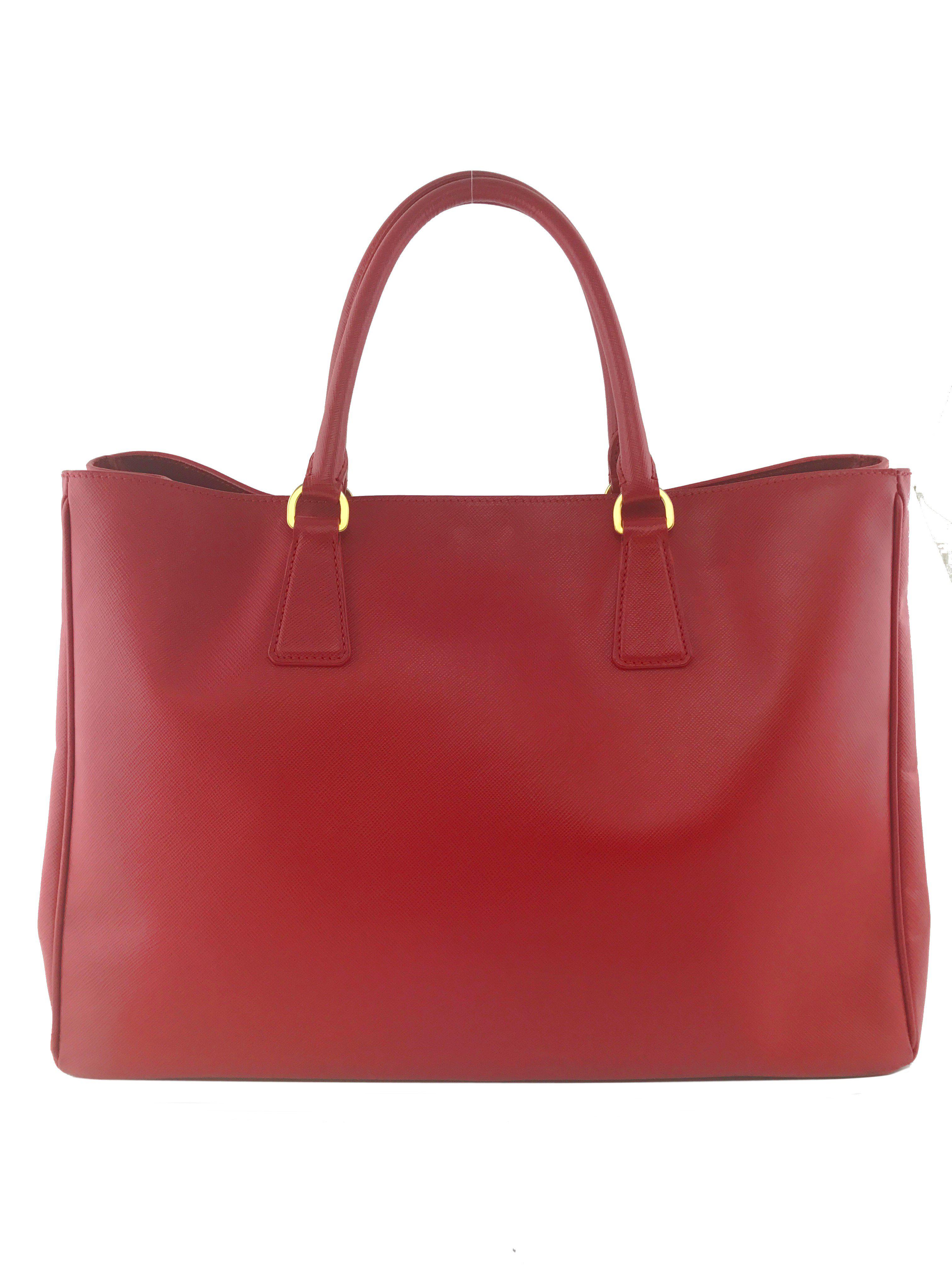 Prada Saffiano Lux Large Leather Tote Bag for Women - Premium Designer Handbag for Work, Travel & Everyday Use