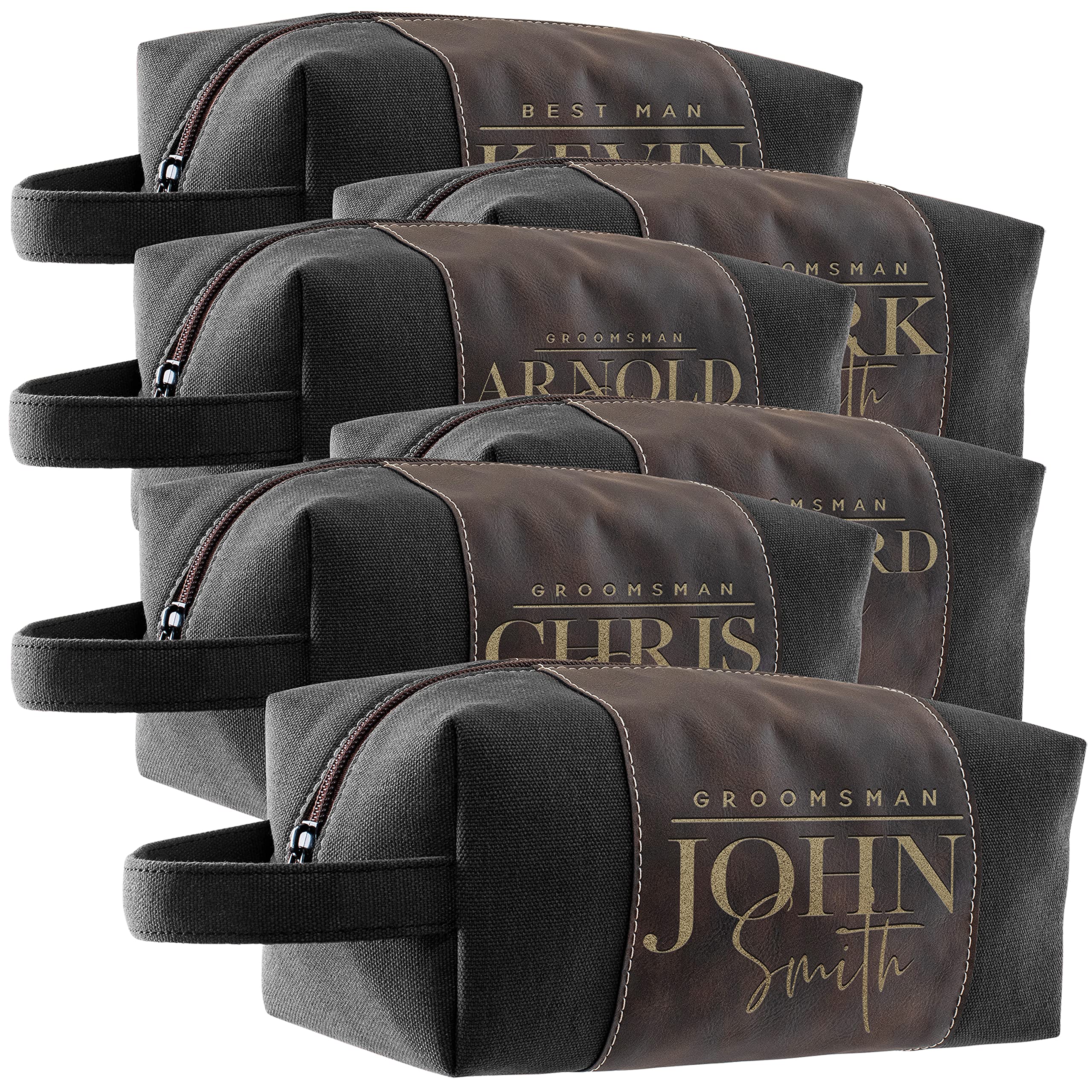 Custom Personalized Groomsmen Toiletry Bags - Unique Wedding Gifts for Groomsmen - Perfect for Bachelor Parties & Destination Weddings