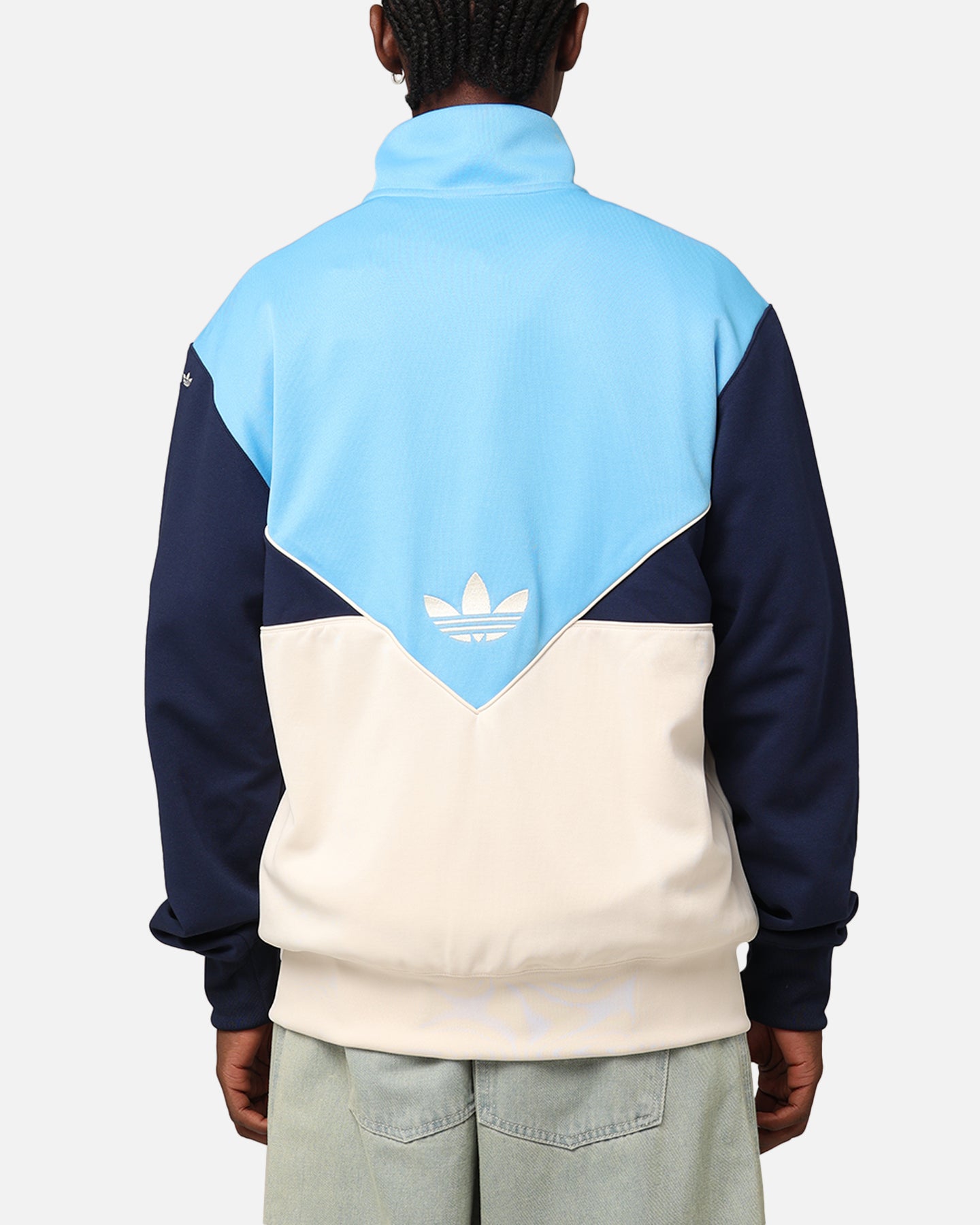 Adidas Adicolor Track Top Jacket - Semi Blue Burst/Wonder White/Night Indigo - Men's Athletic Running Hoodie for Gym & Streetwear Fashion