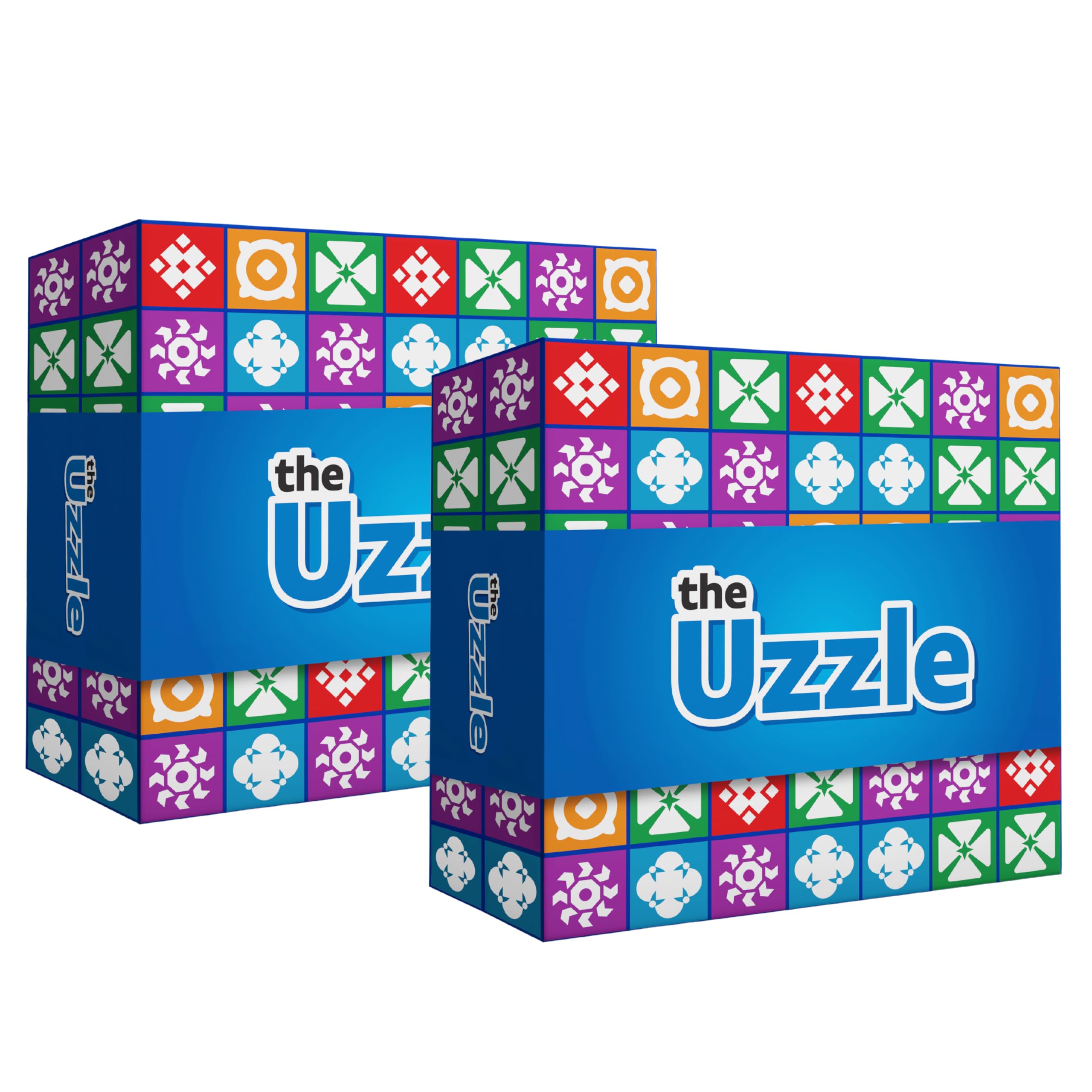 Uzzle Games 3.0 - Family Board Game Bundle for 2-8 Players | Fun Block Puzzle Game for Kids & Adults Ages 4+ (2 Pack) | Perfect for Family Game Nights, Birthday Parties & Classroom Activities