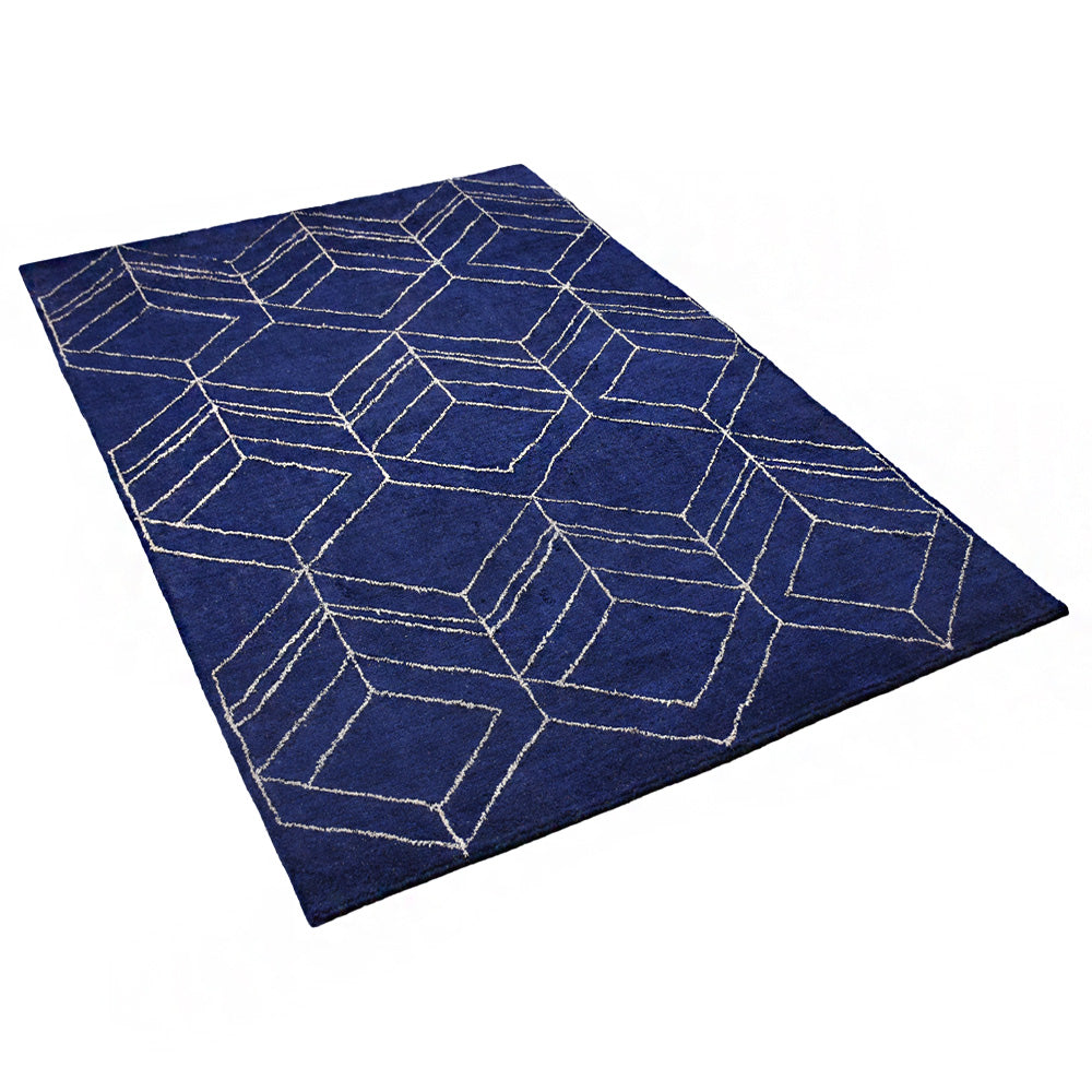 Handmade Prism Hand Knotted Rug - Premium Bohemian Style Area Rug for Living Room, Bedroom & Dining Room Decor