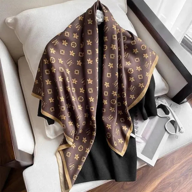 Luxury Silk Scarf for Women - Elegant Fashion Accessory for Office, Party & Travel | 100% Pure Mulberry Silk Shawl Wrap