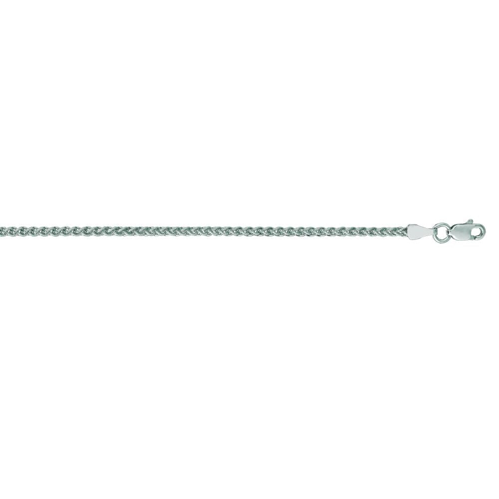 14K Gold 2.1mm Round Wheat Chain Necklace for Women - Dainty Layering Jewelry for Everyday Wear & Special Occasions