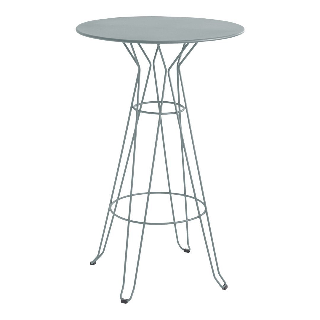 Round Bar Table for Outdoor & Indoor Use - Capri Style Patio Dining Table for Restaurants, Cafes, and Home Decoration