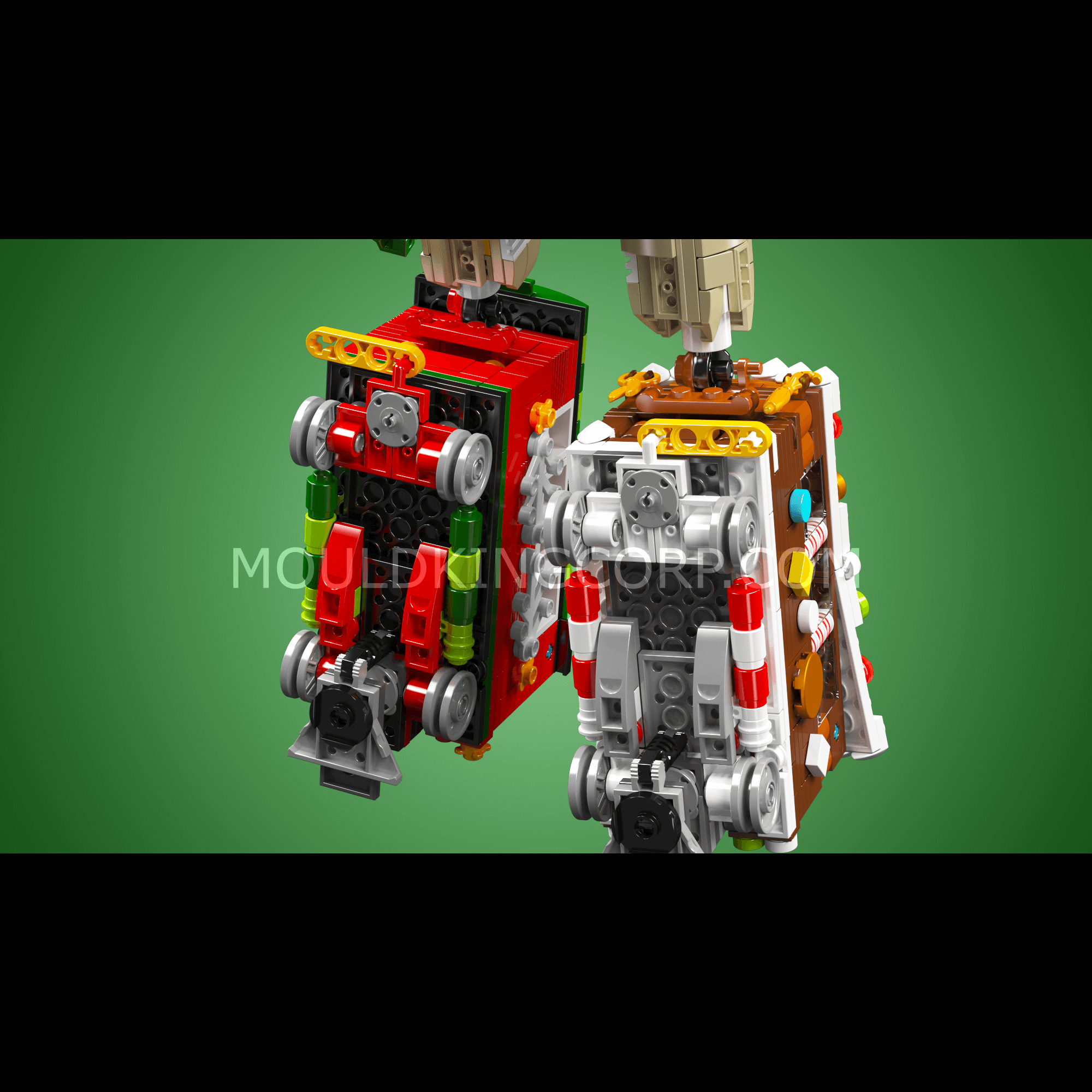 Mould King 12028 2-in-1 Transformer Christmas Train Building Blocks Set - 1,522 Pieces STEM Toy for Kids & Adults | Holiday Decor, Christmas Gift, DIY Model Train for Home Decoration & Collectors