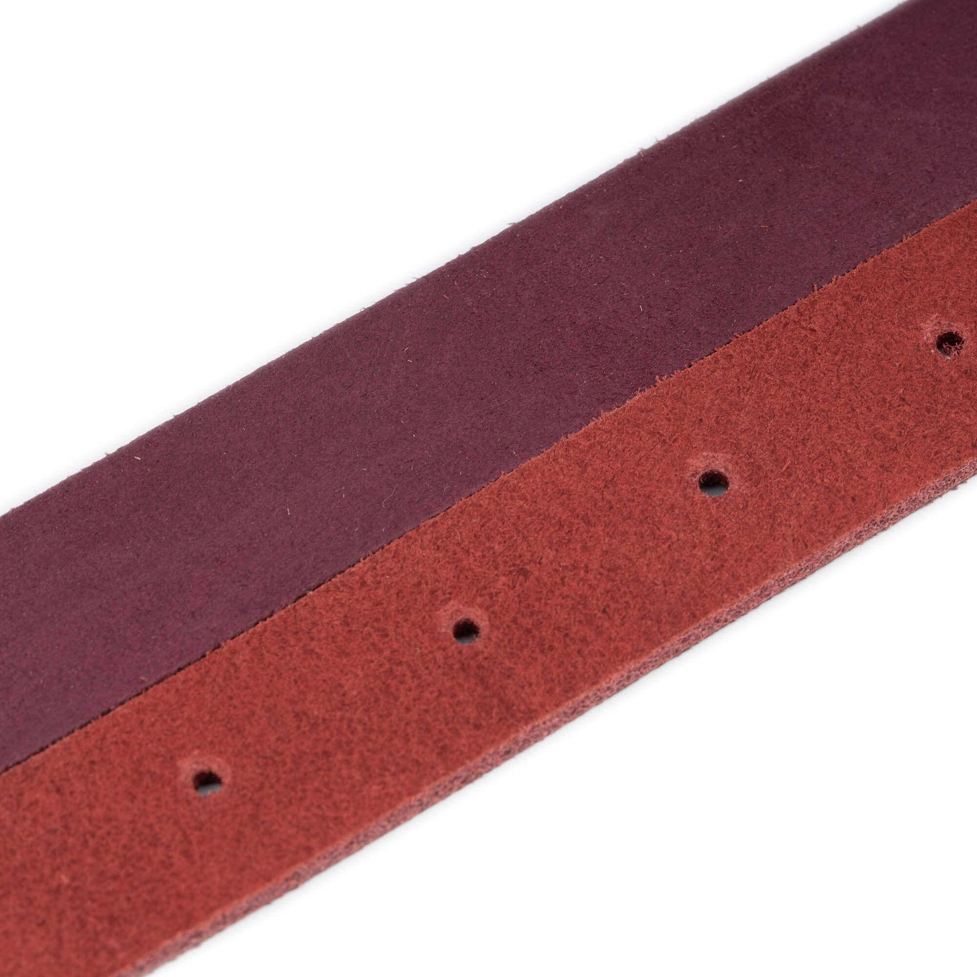 2.5 cm Soft Burgundy Leather Belt Replacement Strap for Montblanc Buckles - Premium Dress Belt for Business & Formal Occasions