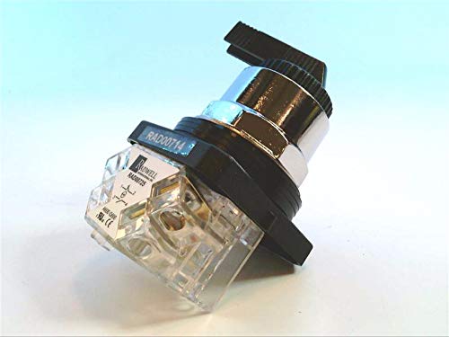 RADWELL RAD00714 30MM Selector Switch with Extended Lever - 2 Position Maintained Switch for Industrial Control Panels & Machinery Applications