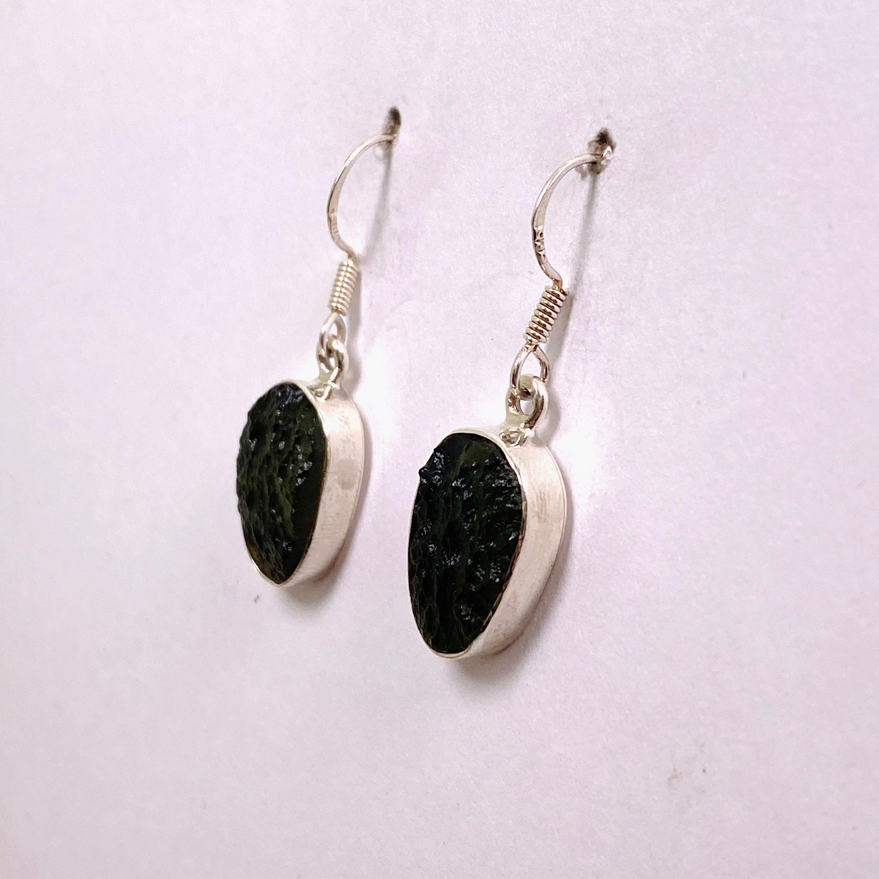 17mm Moldavite Earrings - Genuine IVME 01 Certified - Perfect for Spiritual Healing, Meditation & Energy Work