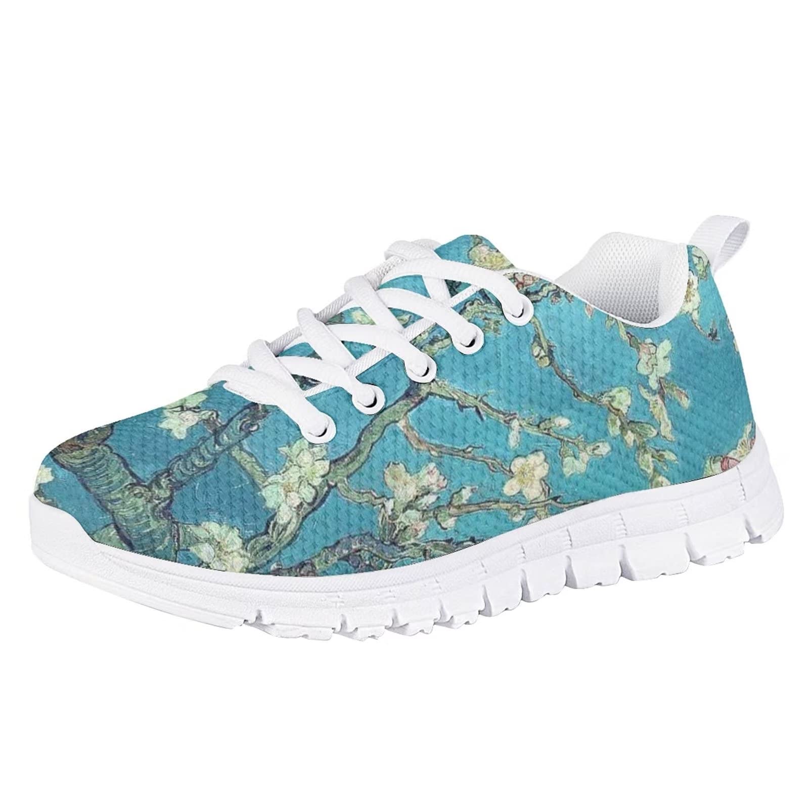WELLFLYHOM Girls Running Shoes - Lightweight Athletic Tennis Sneakers for Kids | Non-Slip Gym & Outdoor Walking Shoes | Breathable Sports Shoes for School, Playground & Daily Activities